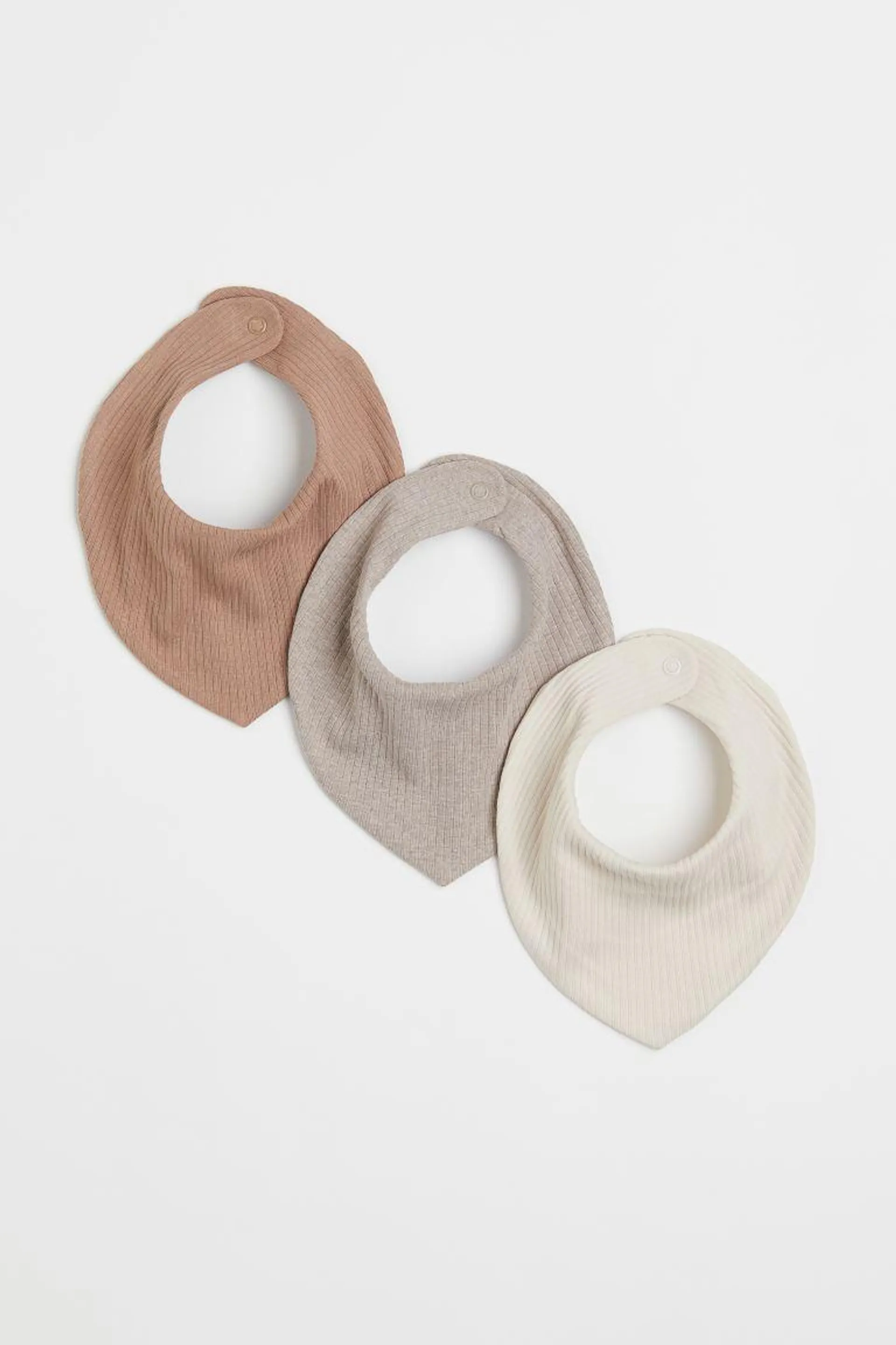 3-pack Ribbed Triangular Scarves