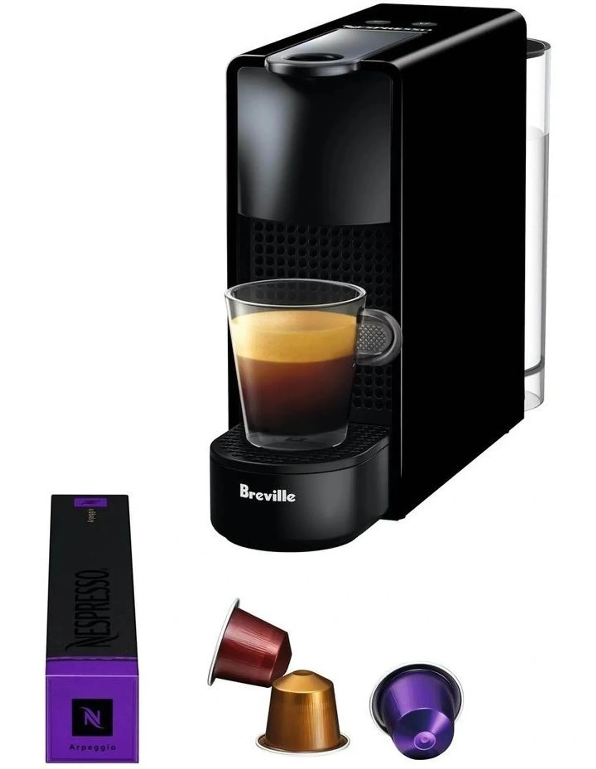 Essenza Mini & Milk Capsule Coffee Machine BEC250BLK