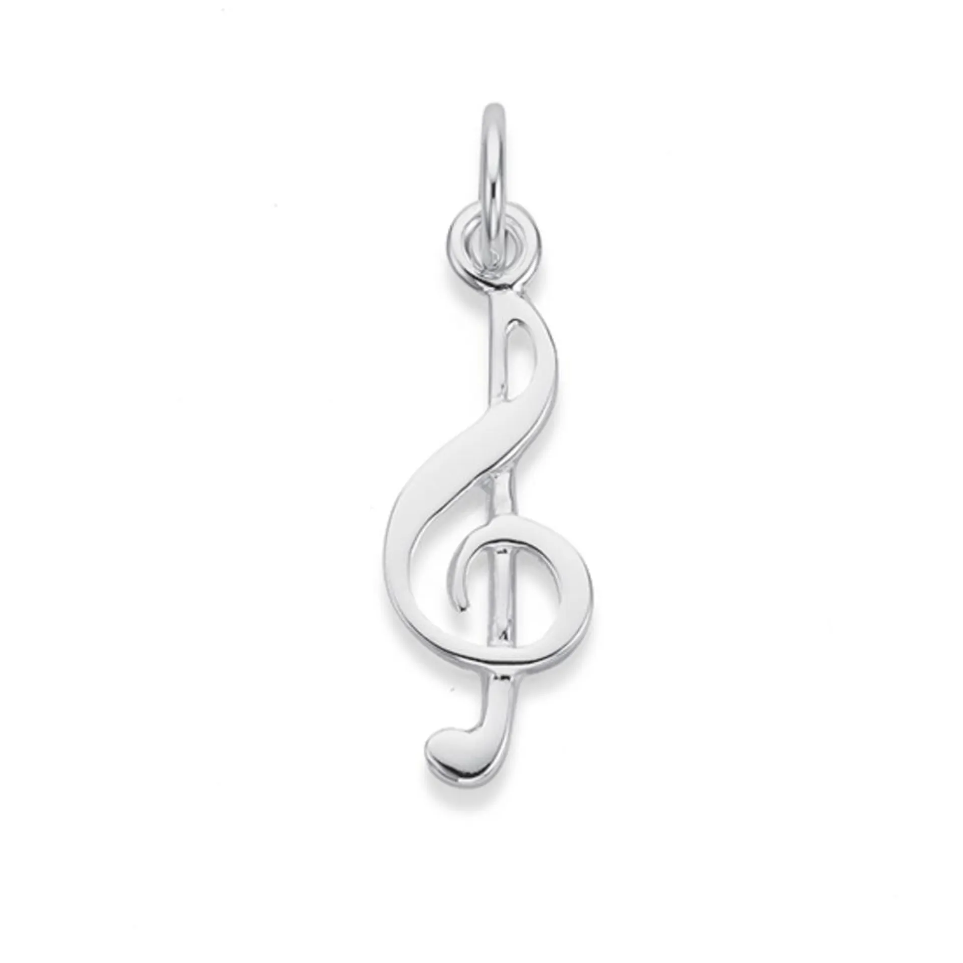 Silver Treble Clef Charm