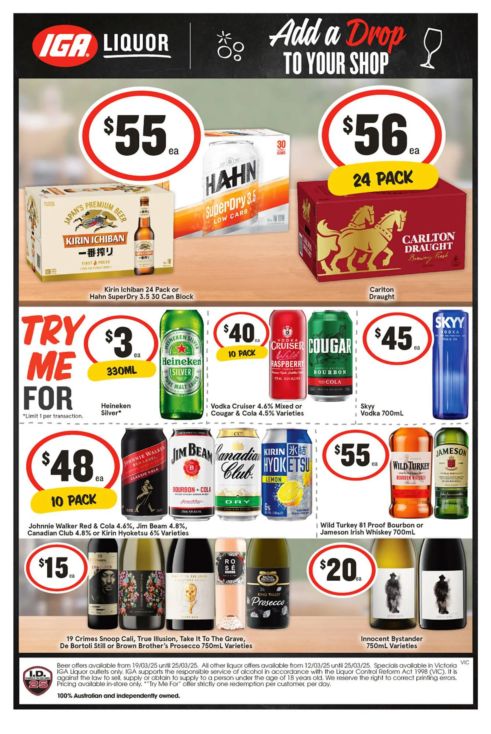 IGA Liquor catalogue - 1