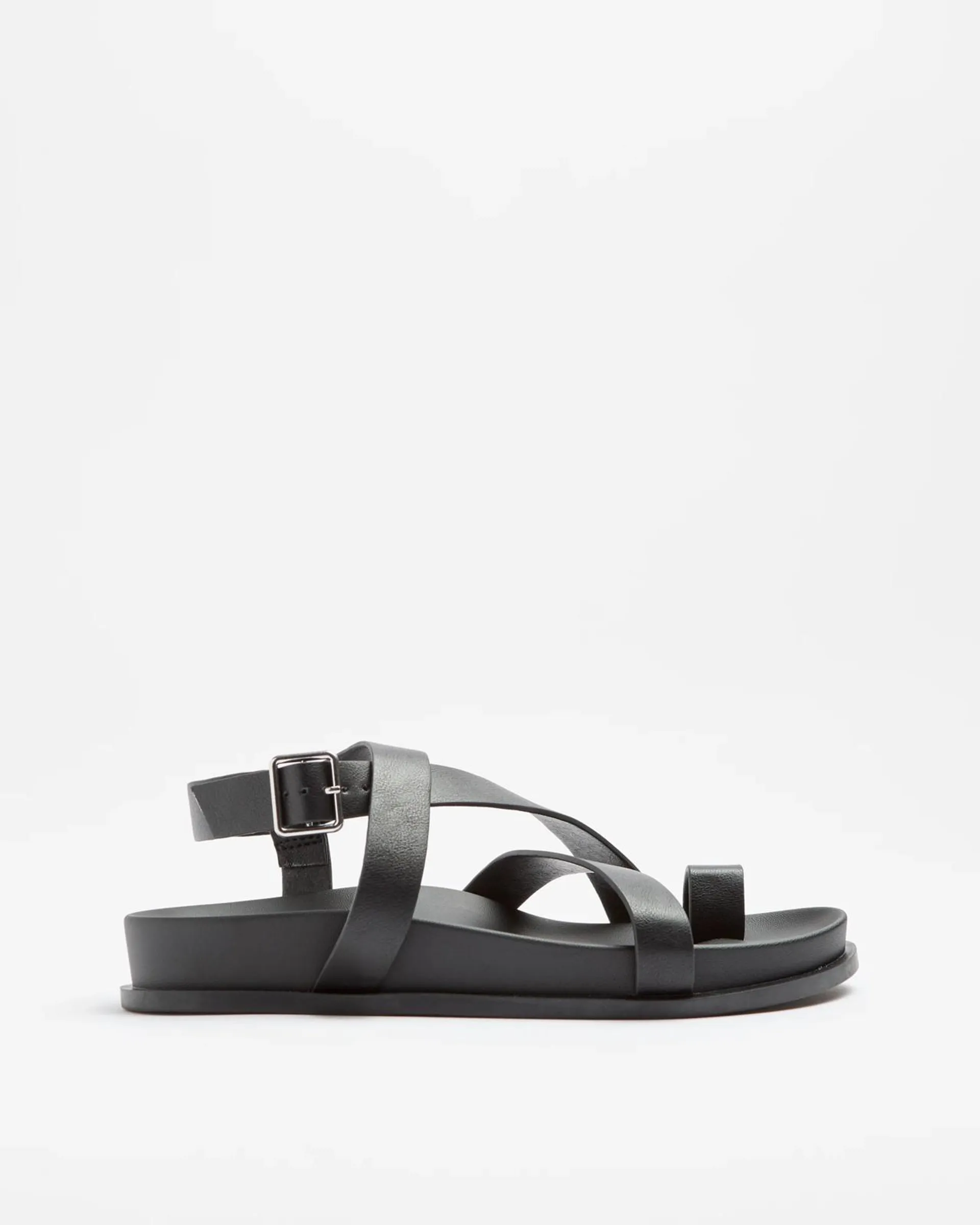 Womens Gladiator Moulded Sandal - Merlin - Black