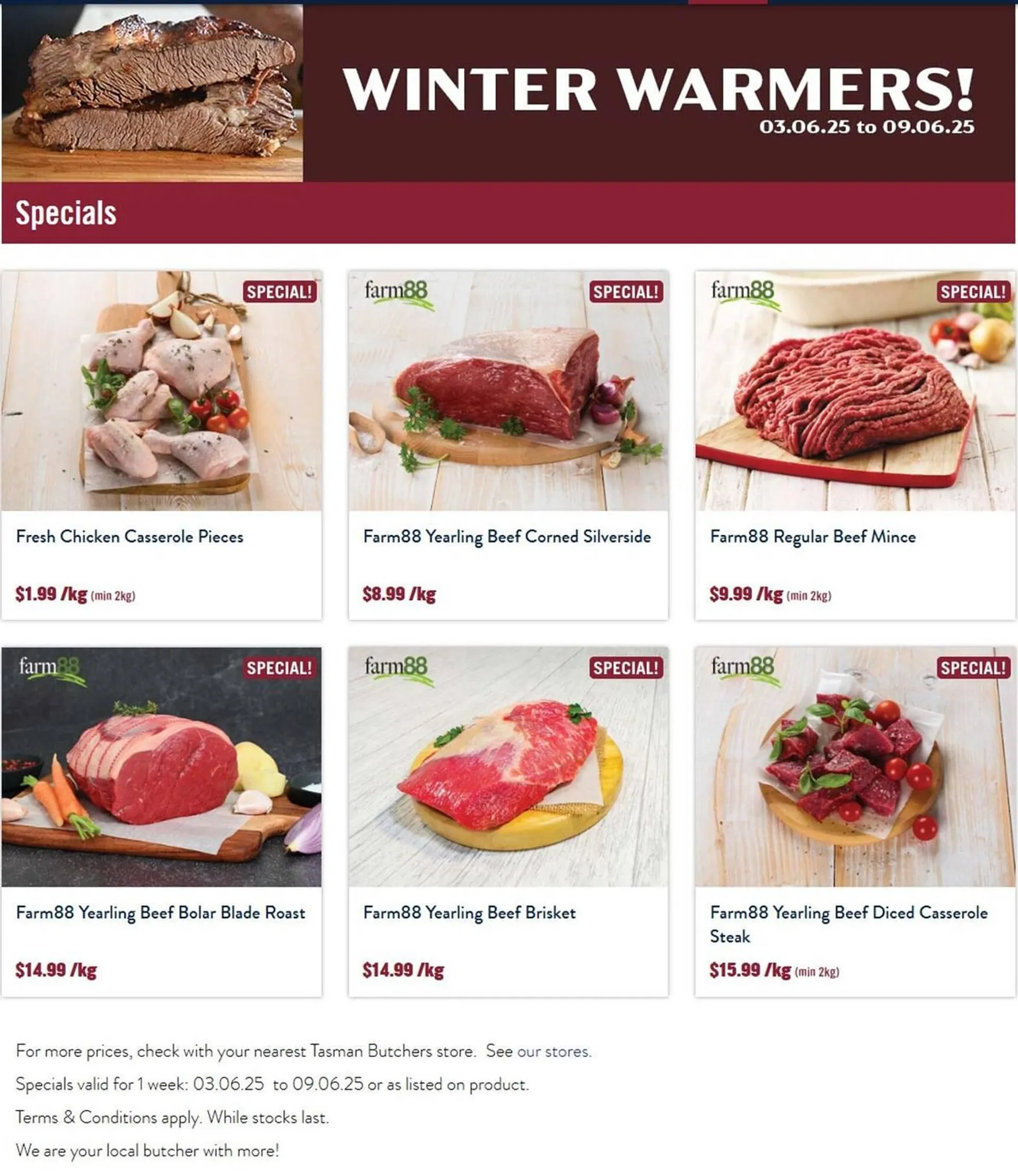 Tasman Butchers catalogue - Catalogue valid from 3 June to 9 June 2025 - page 1