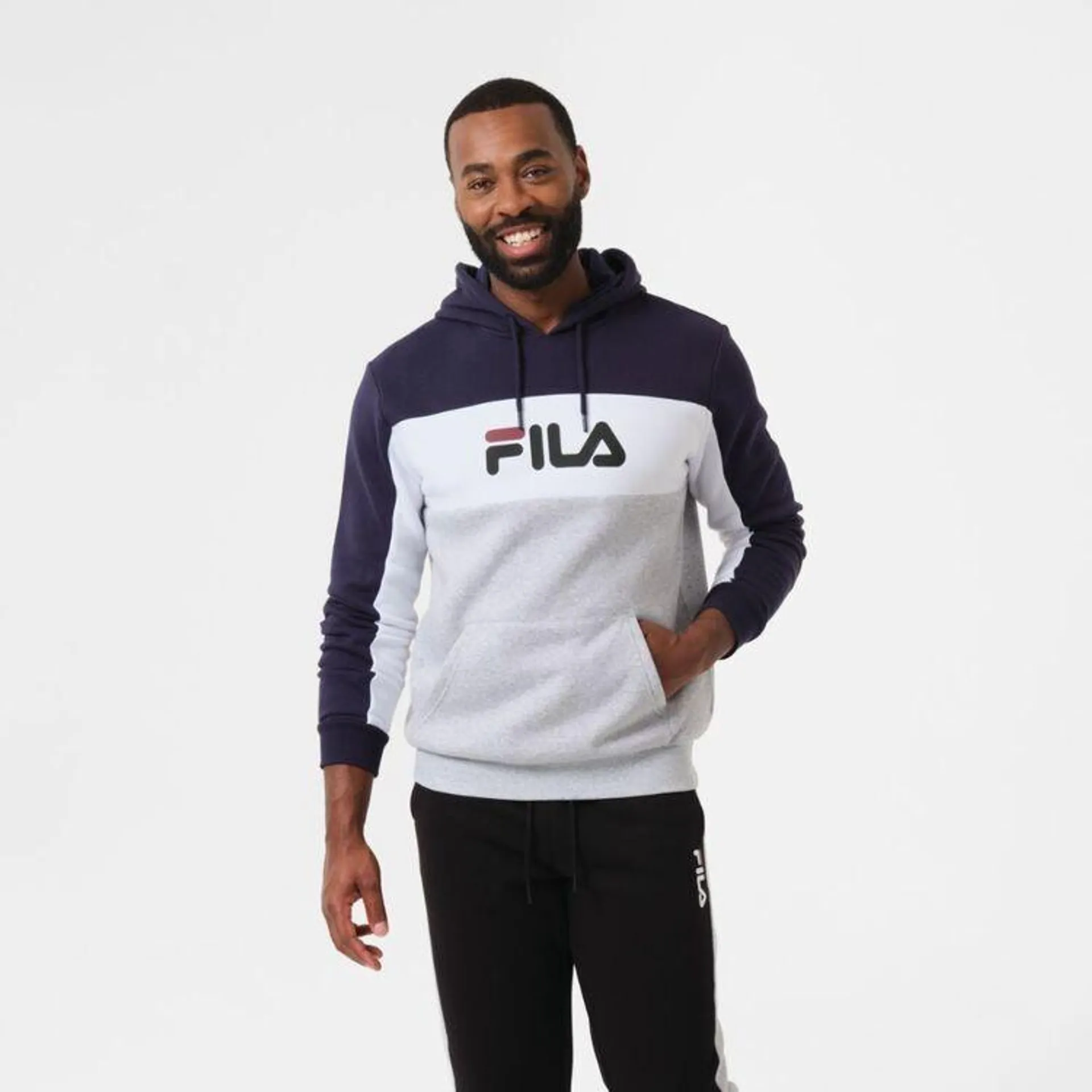 FILA Men's Richard Hoodie New Navy