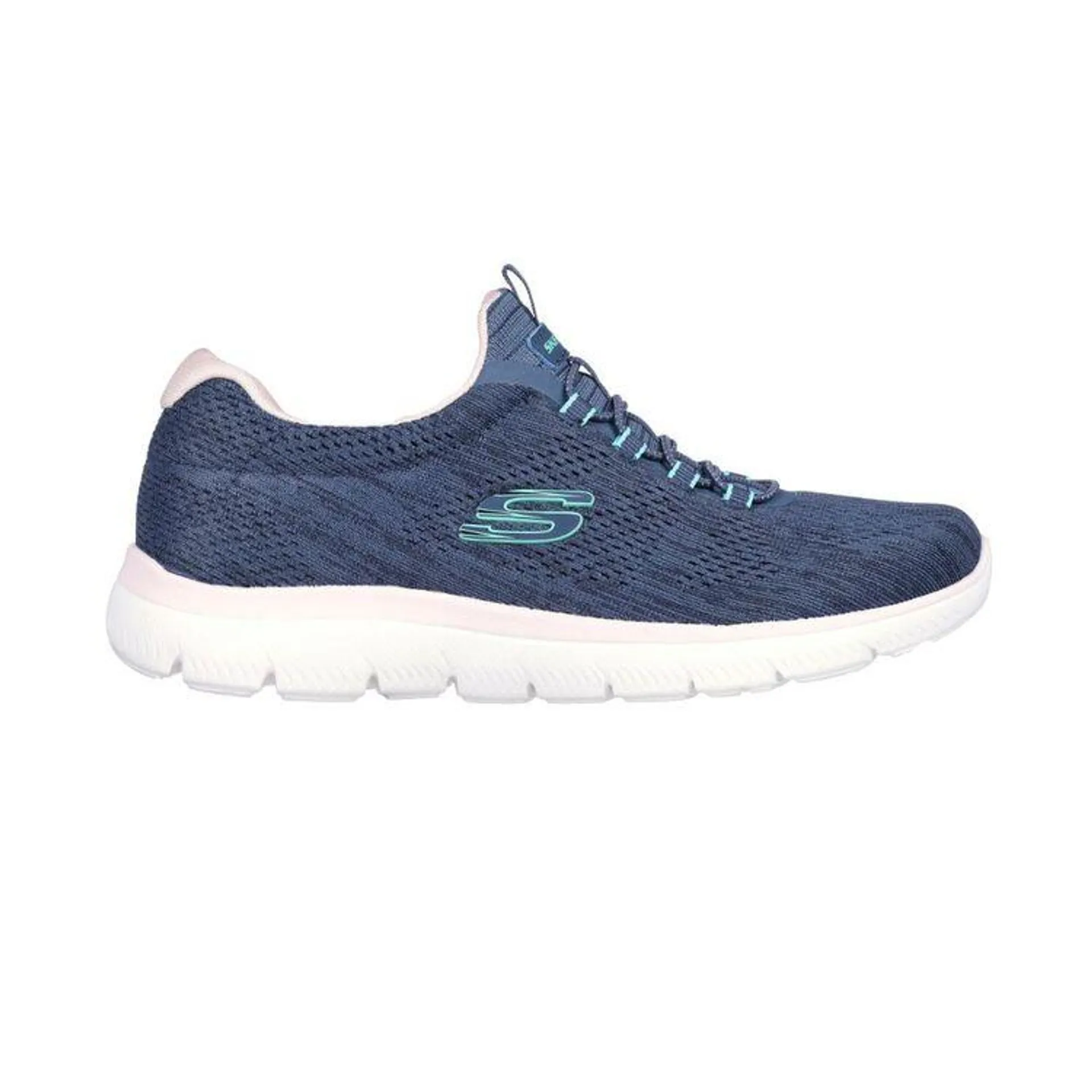 Skechers Woman's Summits Fun Flare Elastic Runners Navy