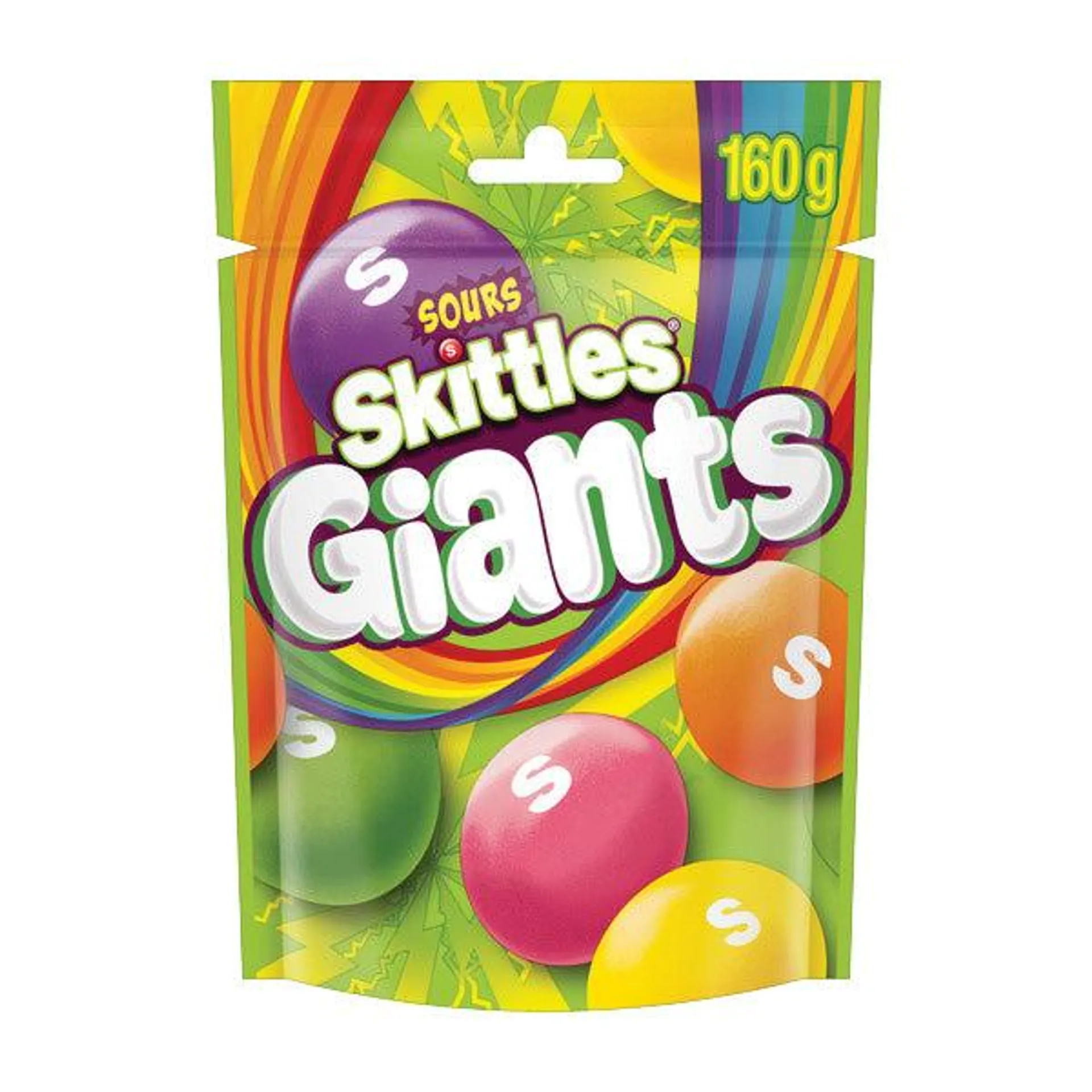 Skittles Giant Sours Share Bag 160g