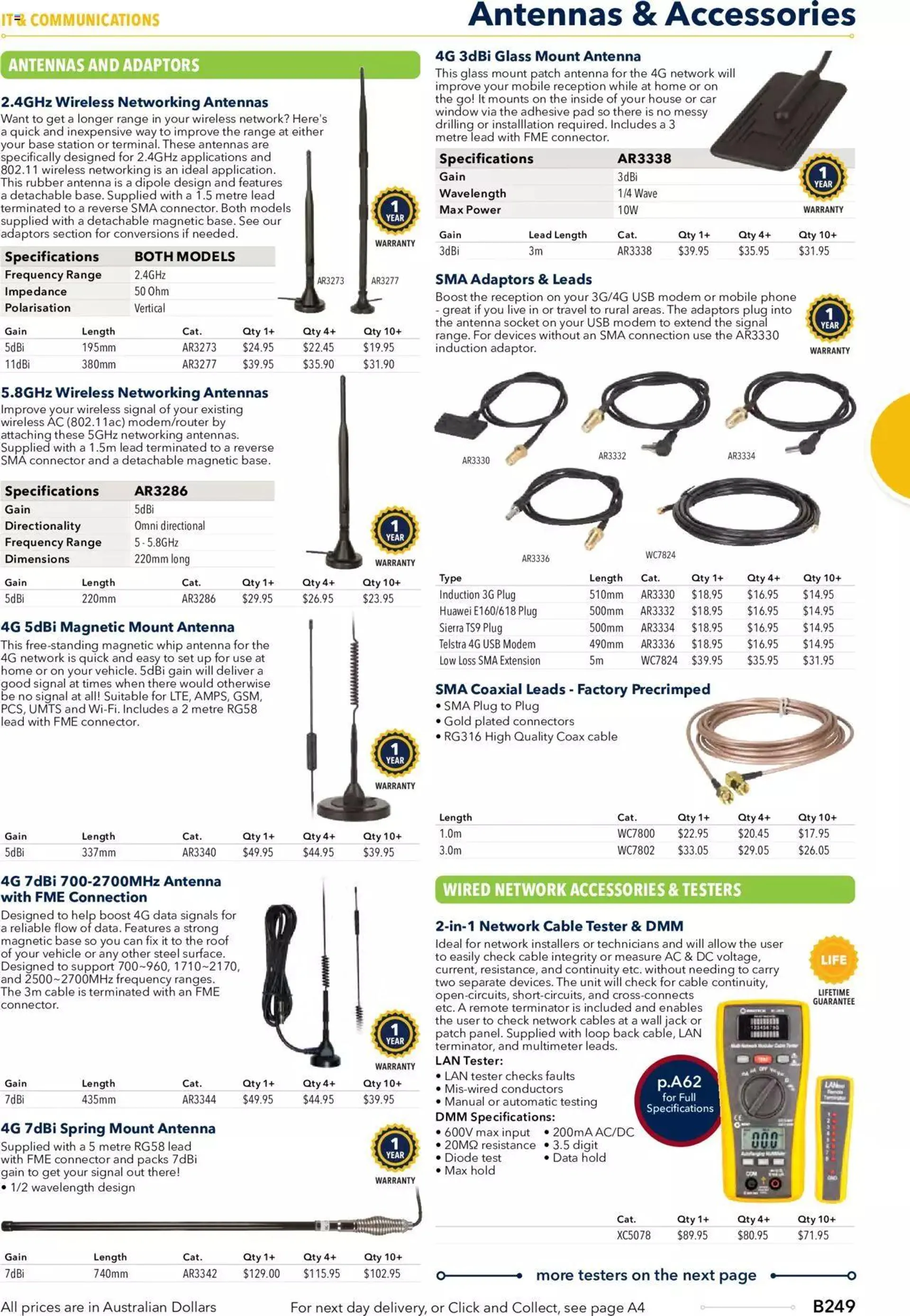 Jaycar Annual Engineering & Scientific Catalogue - Catalogue valid from 27 October to 31 December 2024 - page 249