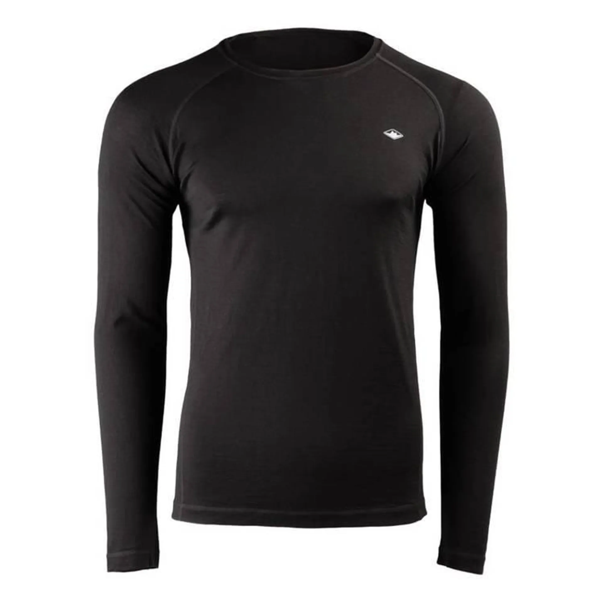 Men's Merino Blend Long Sleeve Top Black Medium