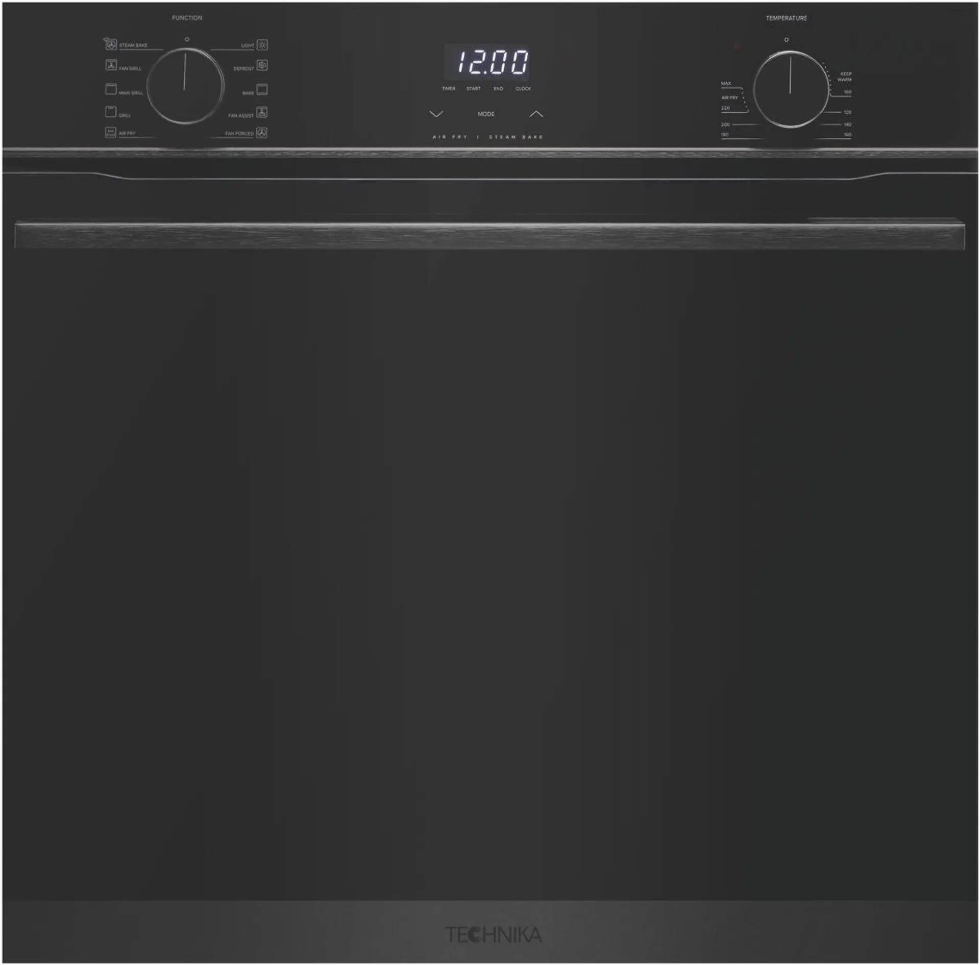 Technika 60cm 10 Function Oven Steam Bake Air Fry