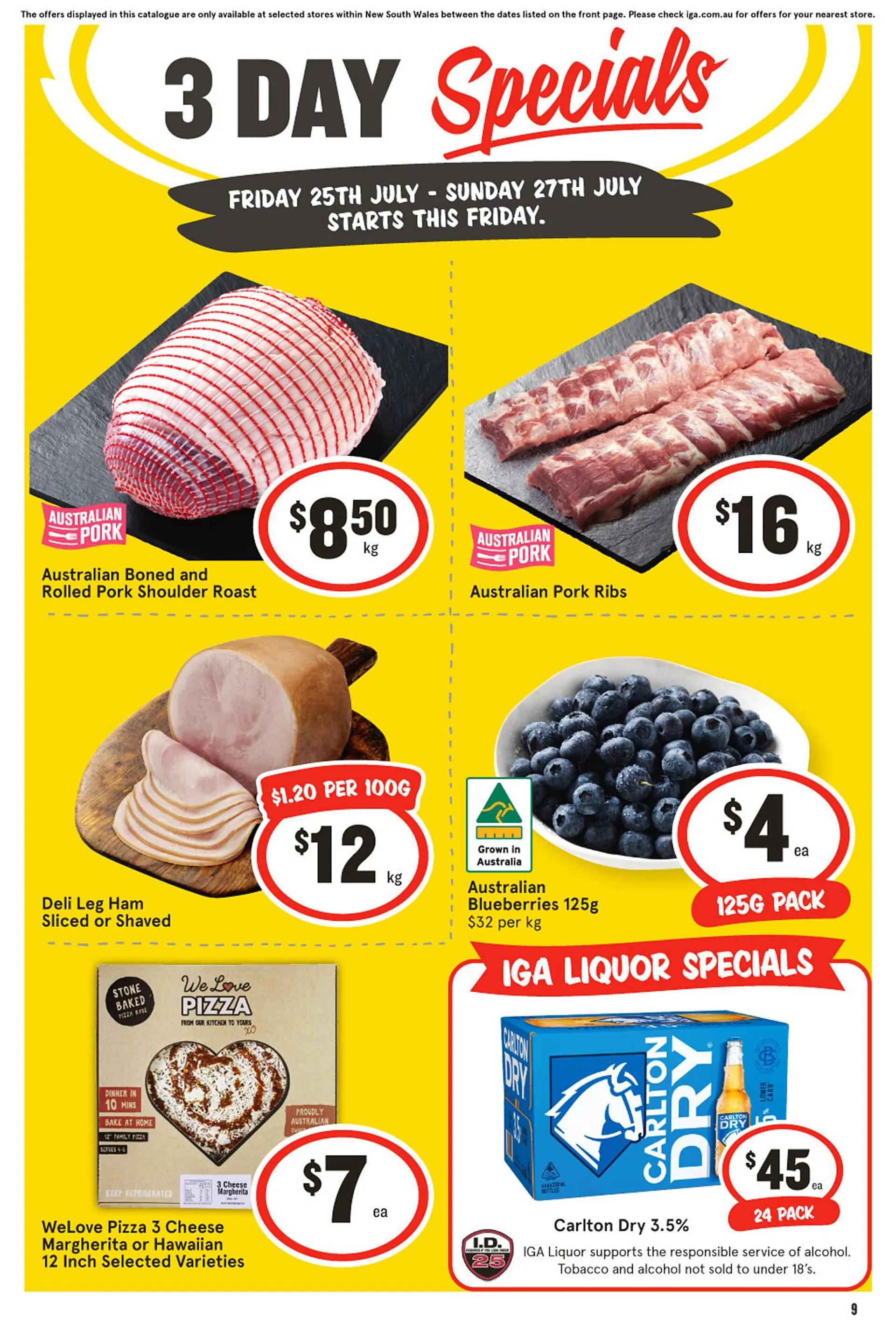 IGA catalogue - Catalogue valid from 25 July to 27 July 2025 - page 1