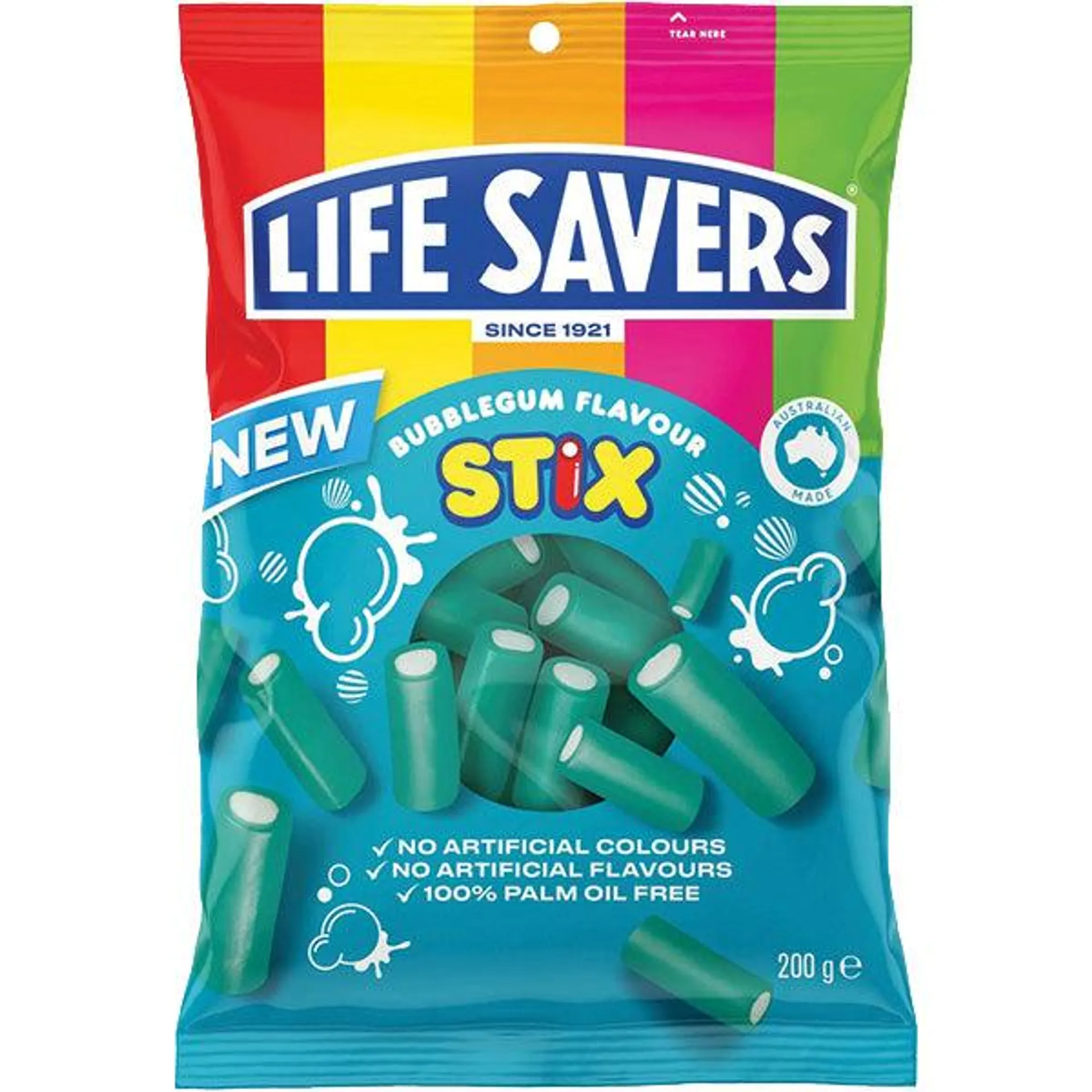 Lifesavers Bubblegum Stix 200g