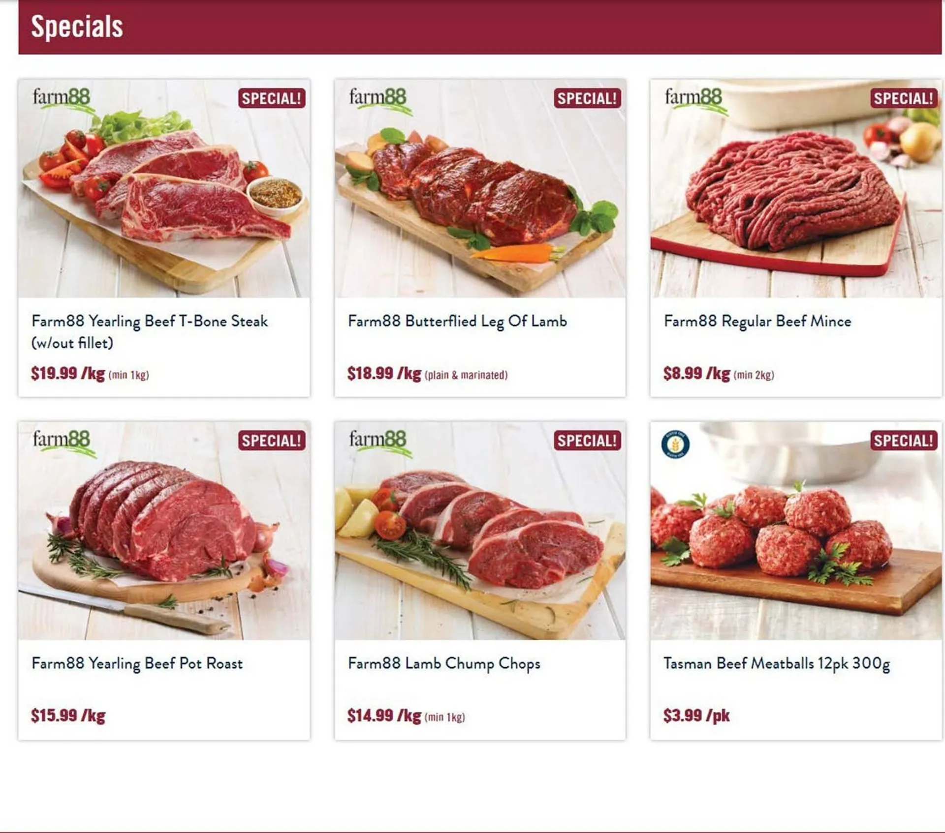 Tasman Butchers catalogue - 1