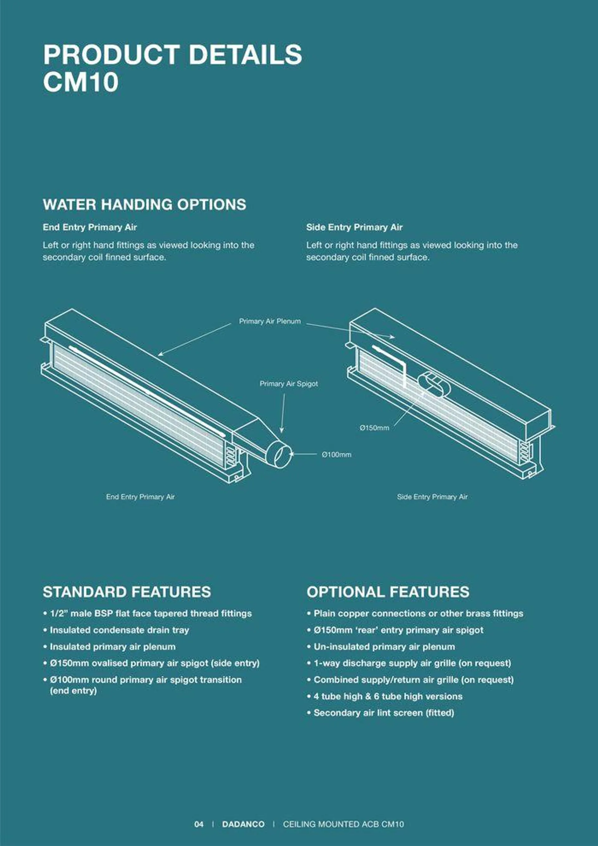 CM10 Ceiling Mounted Active Chilled Beams - Catalogue valid from 24 May to 24 May 2025 - page 4