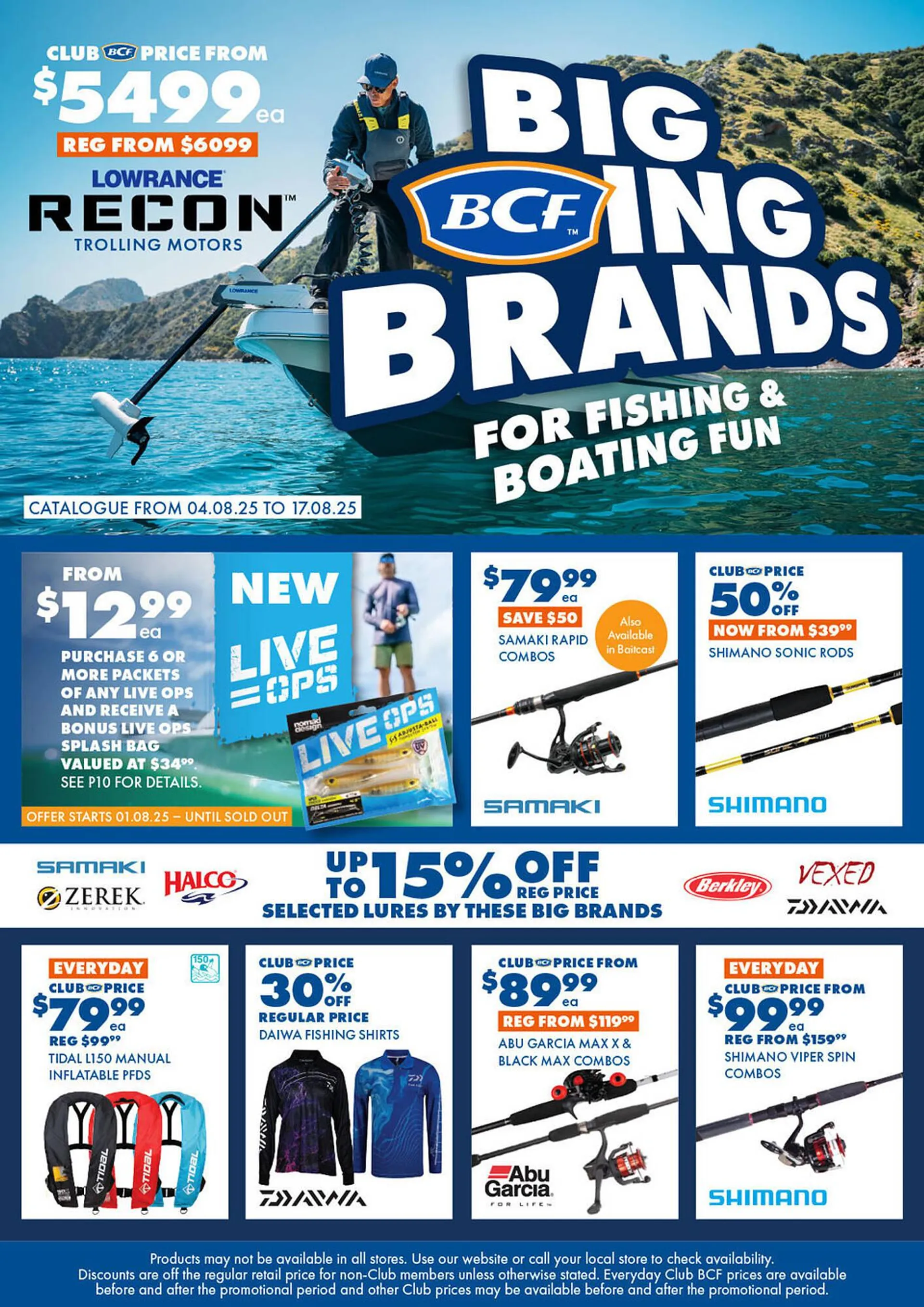 BCF catalogue - Catalogue valid from 4 August to 17 August 2025 - page 1