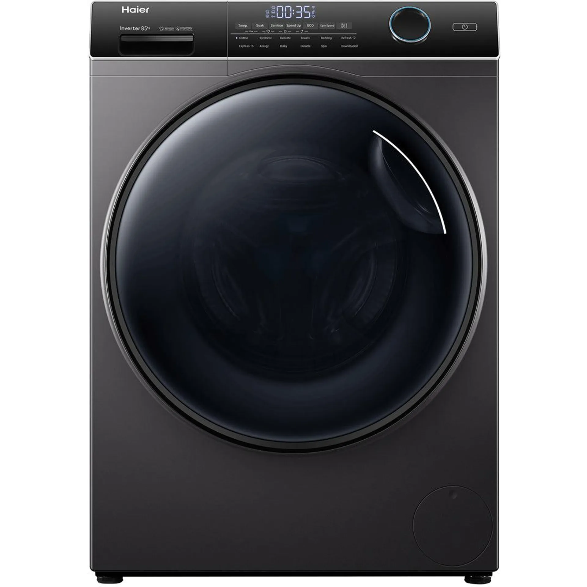 Haier 8.5kg Front Loader Washer Dark Grey