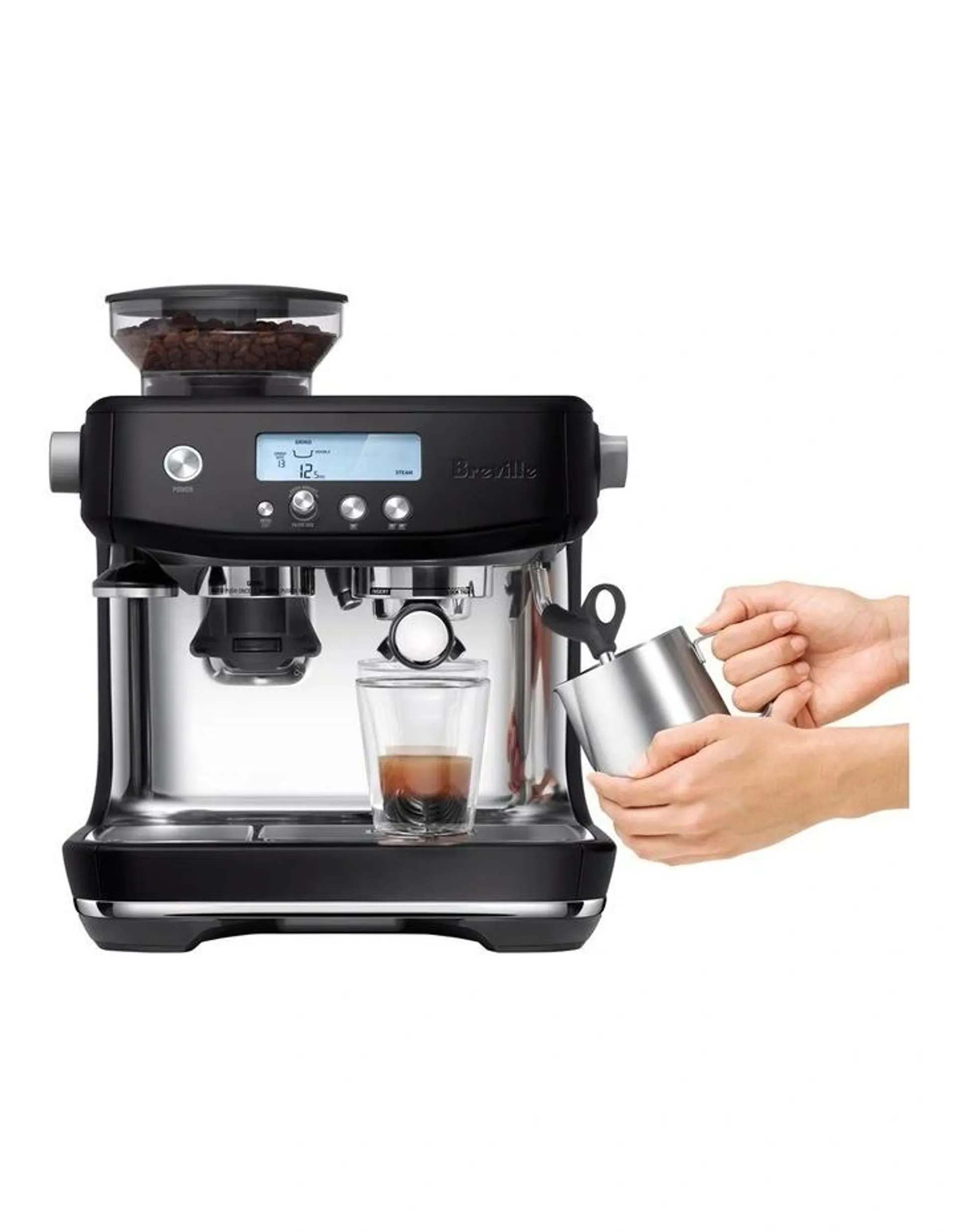 The Barista Coffee Machine BES878BTR in Pro Black