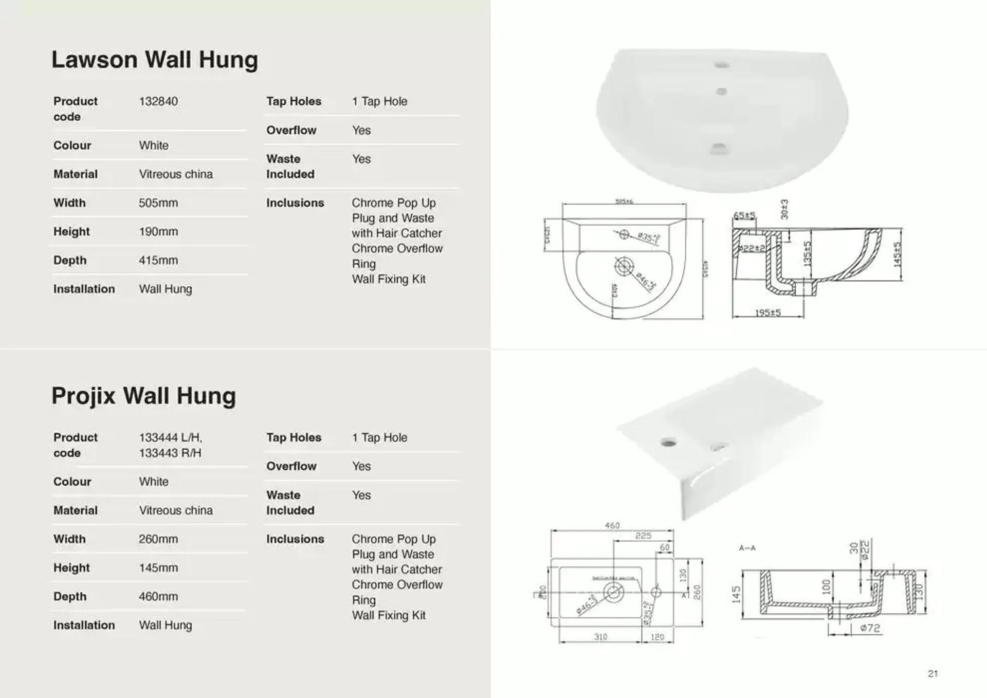 Raymor Brochure Basins 2025 - Catalogue valid from 24 December to 31 January 2025 - page 21