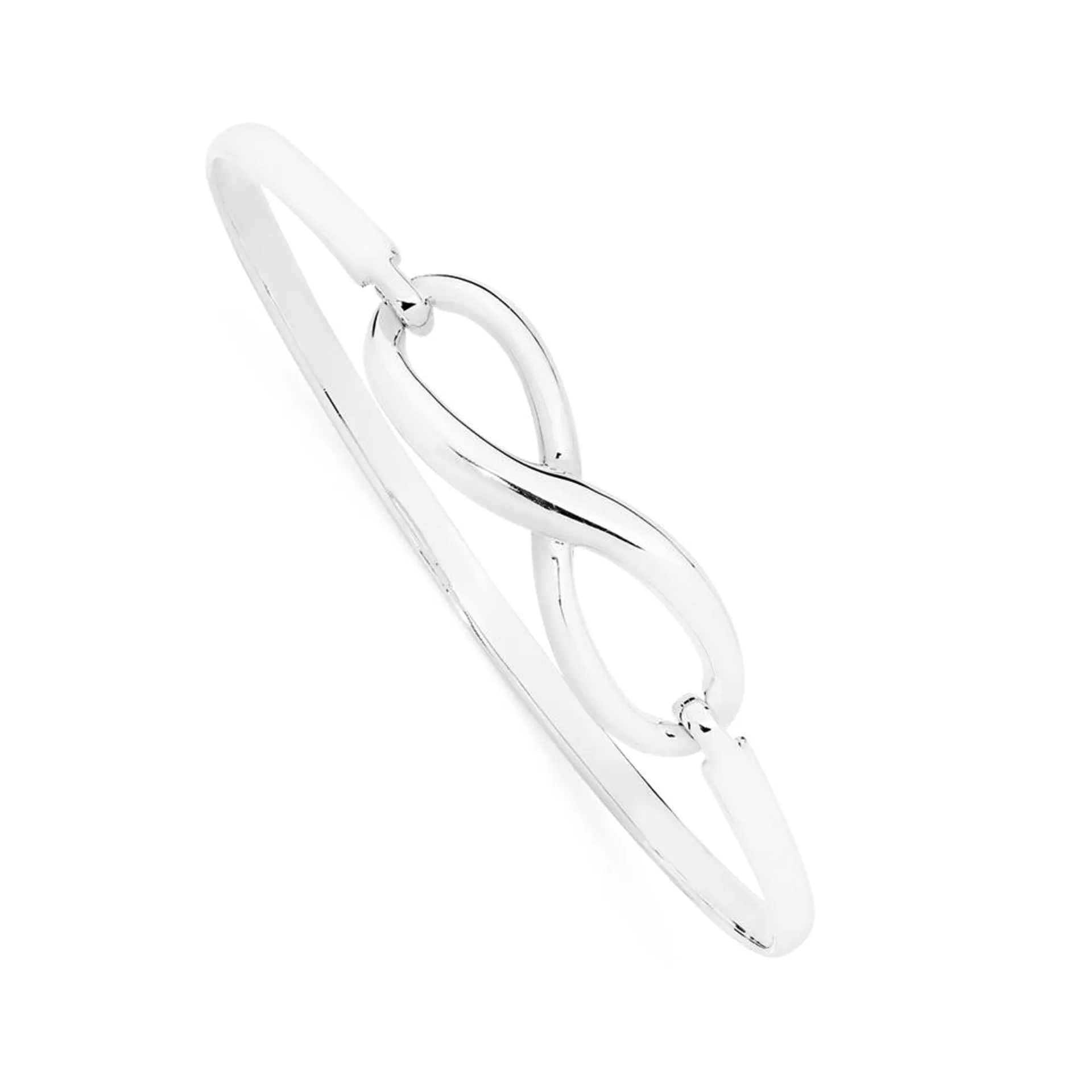 Silver Infinity Bangle