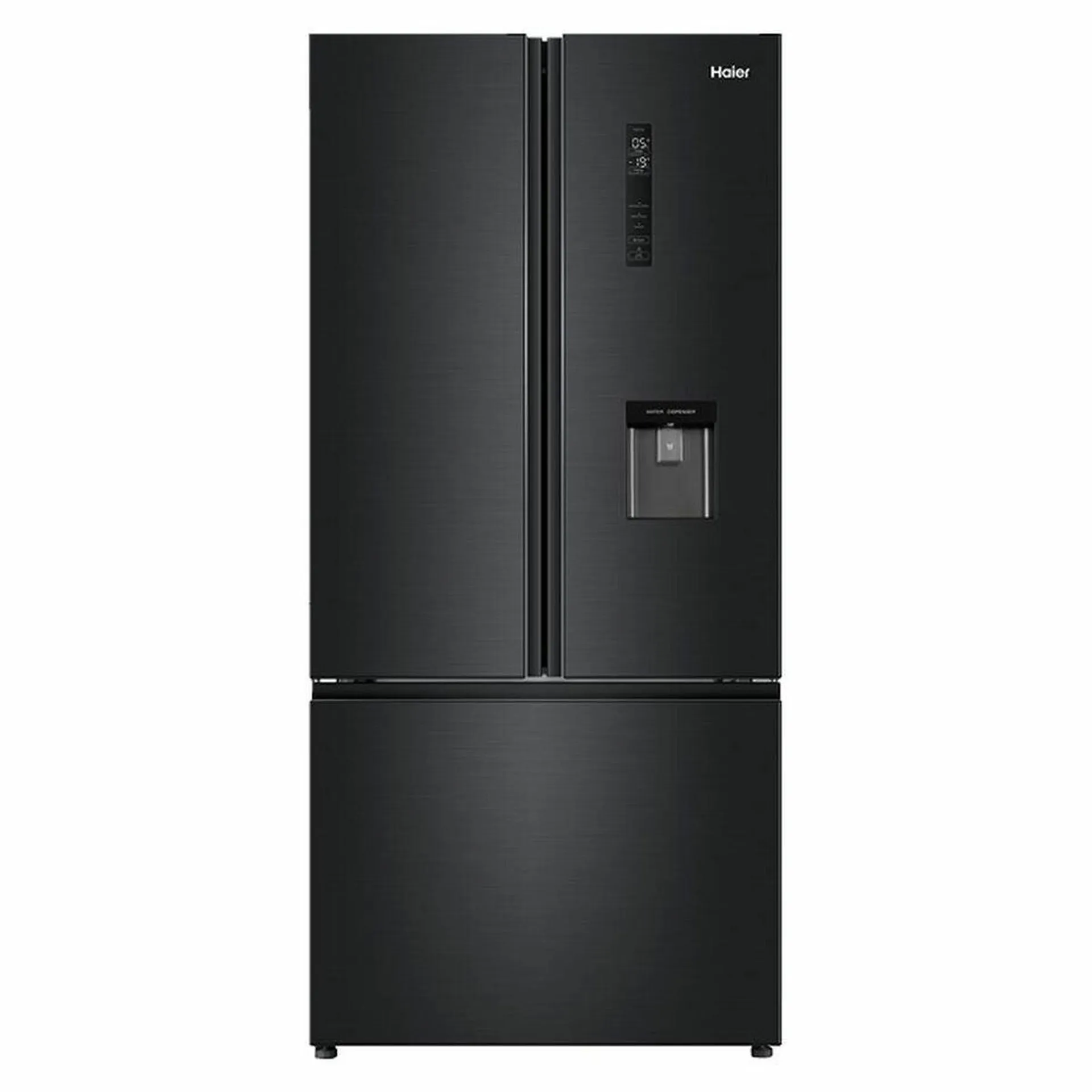 Haier 489L French Door Frost Free Fridge with Water Dispenser Black HRF520FHC