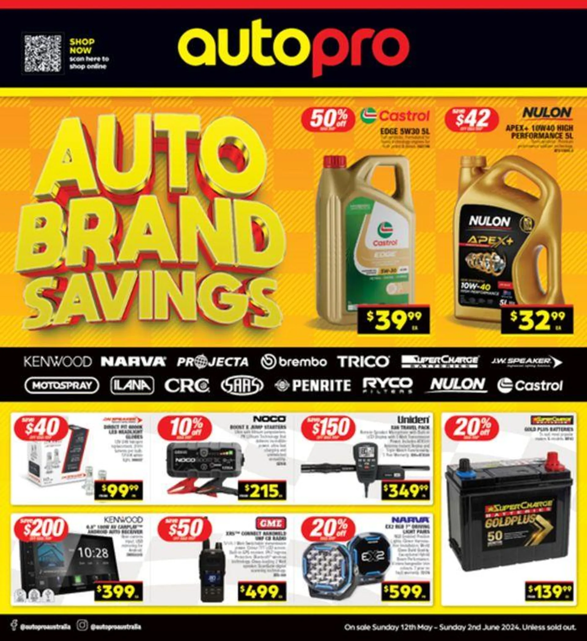 Auto Brand Savings - Catalogue valid from 13 May to 2 June 2024 - page 1