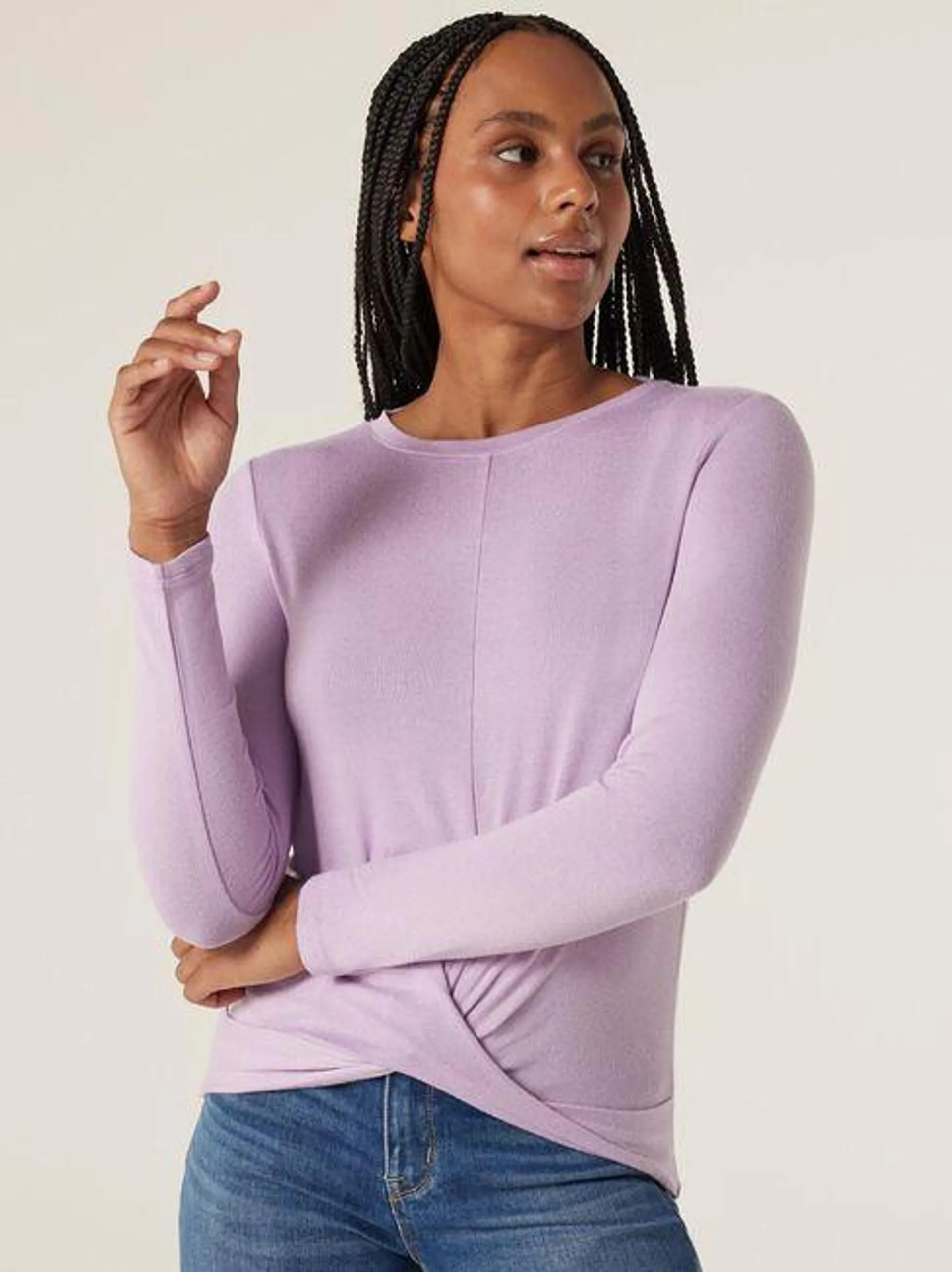 Hazel Soft Touch Twist Front Pullover