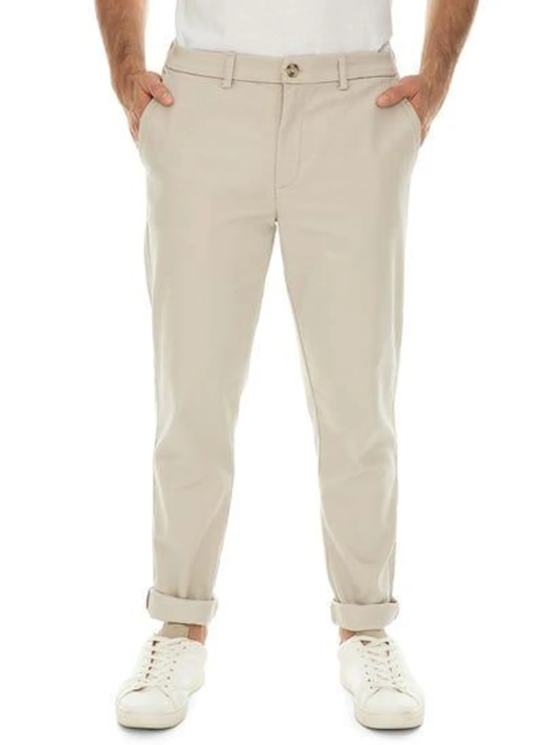 Super Stretch Chinos Beige - Slim Fit