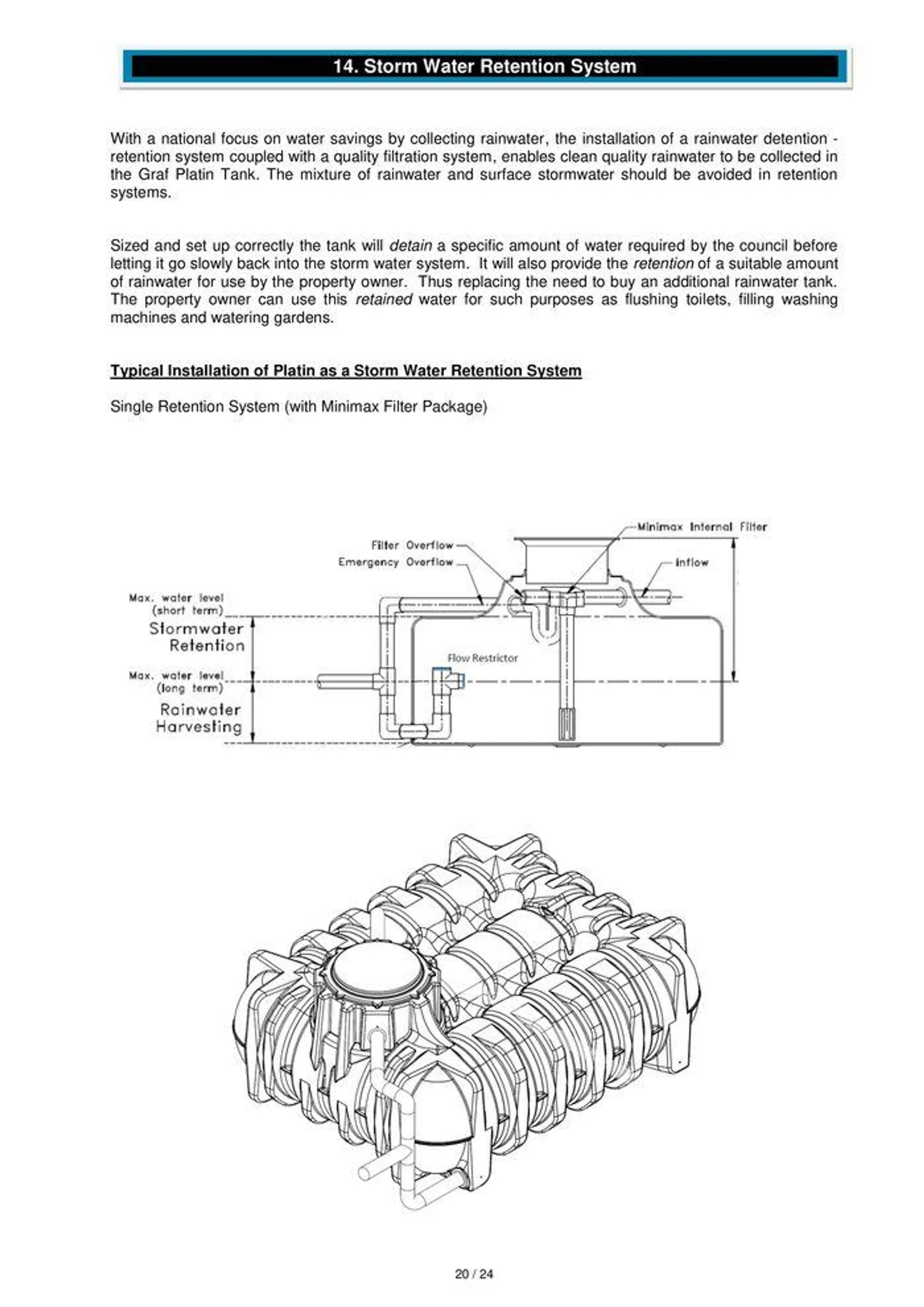 GRAF Underground Storm Water Tanks - Catalogue valid from 22 January to 31 December 2024 - page 20