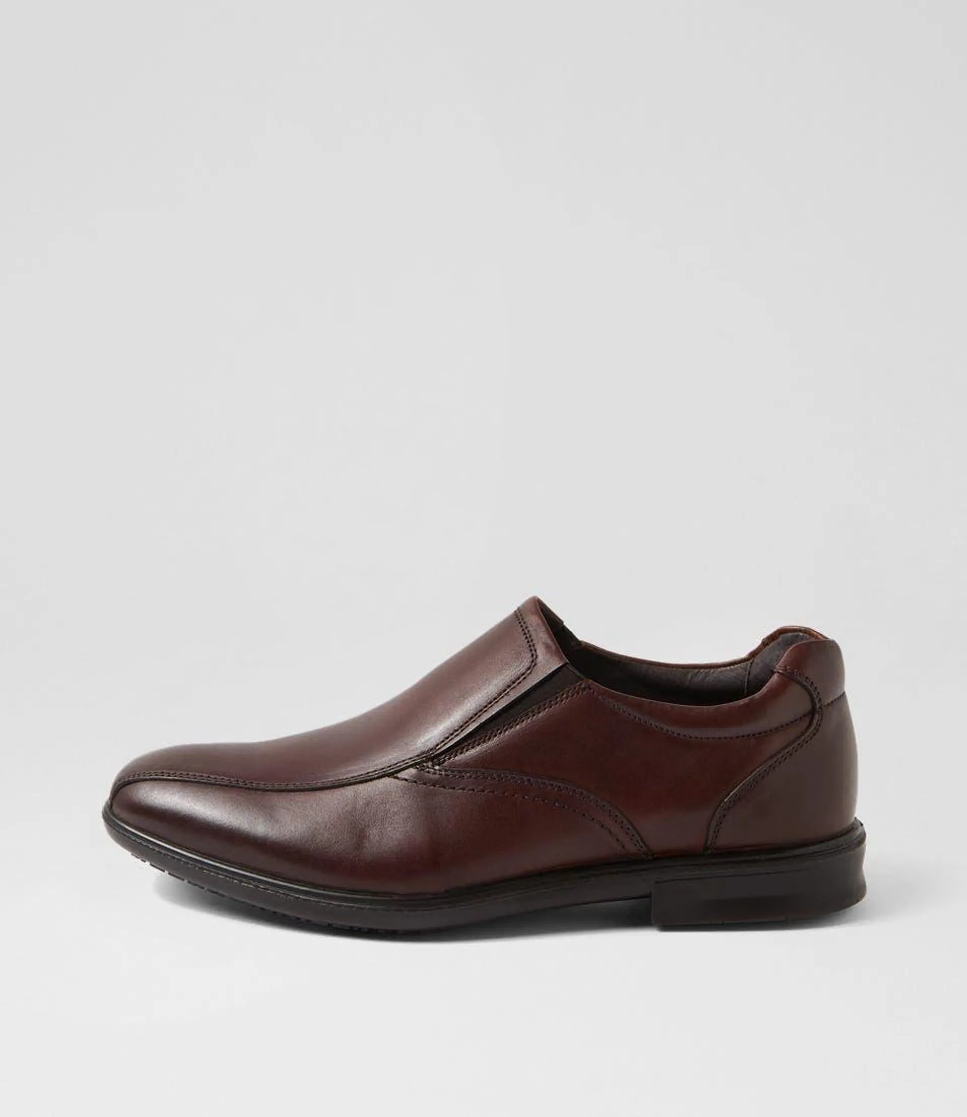 c pete chestnut leather loafers