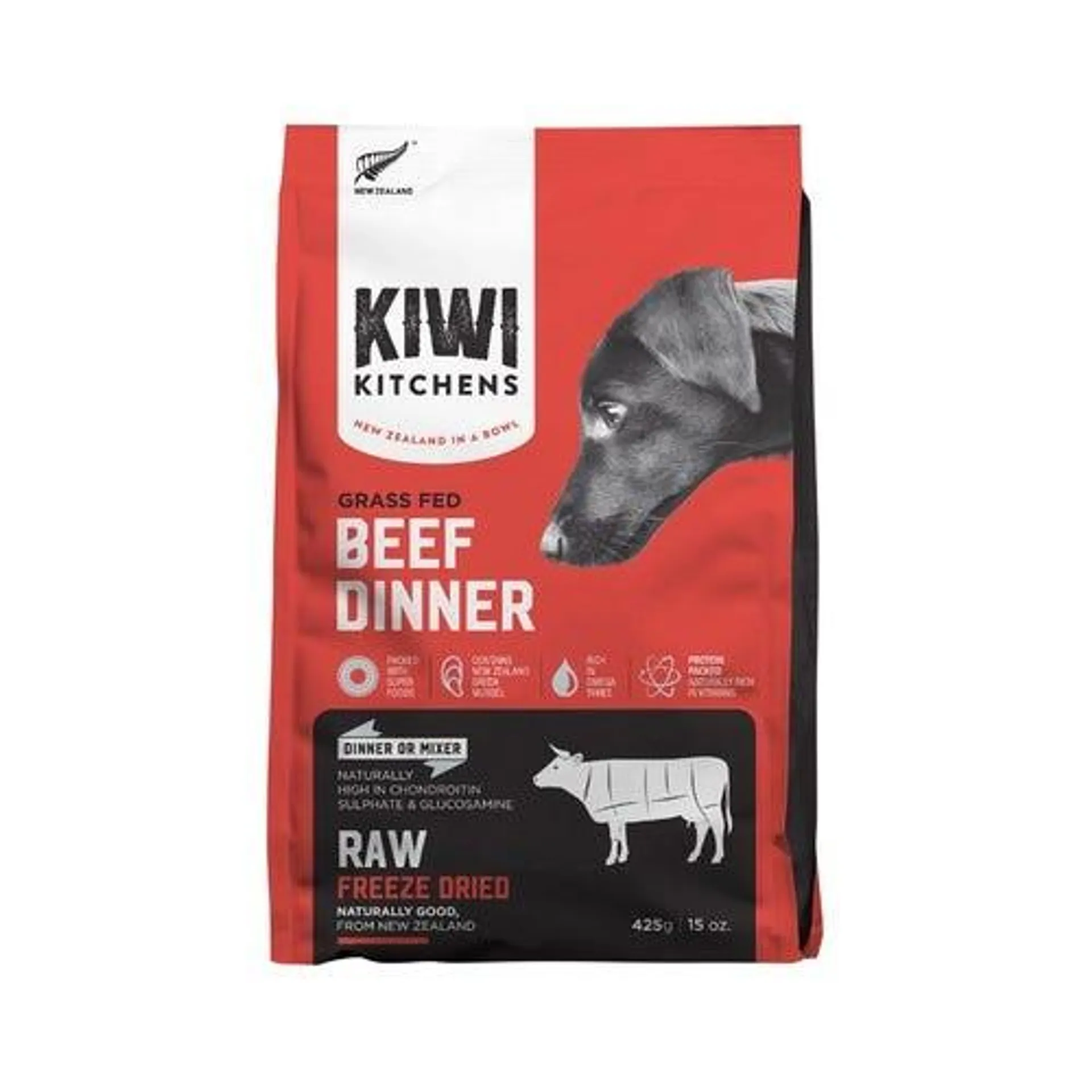 KIWI KITCHENS Dog Freeze Dried Beef 425g