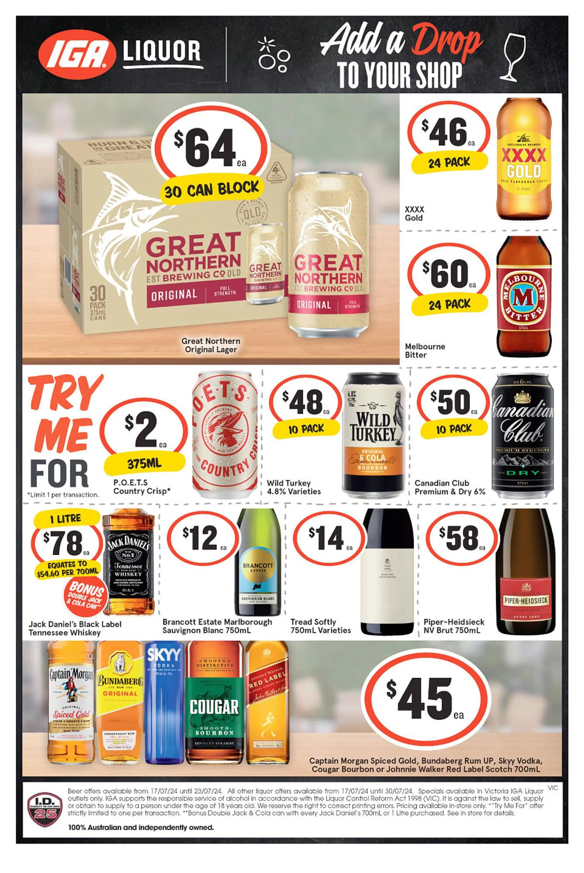 IGA Liquor catalogue - 1