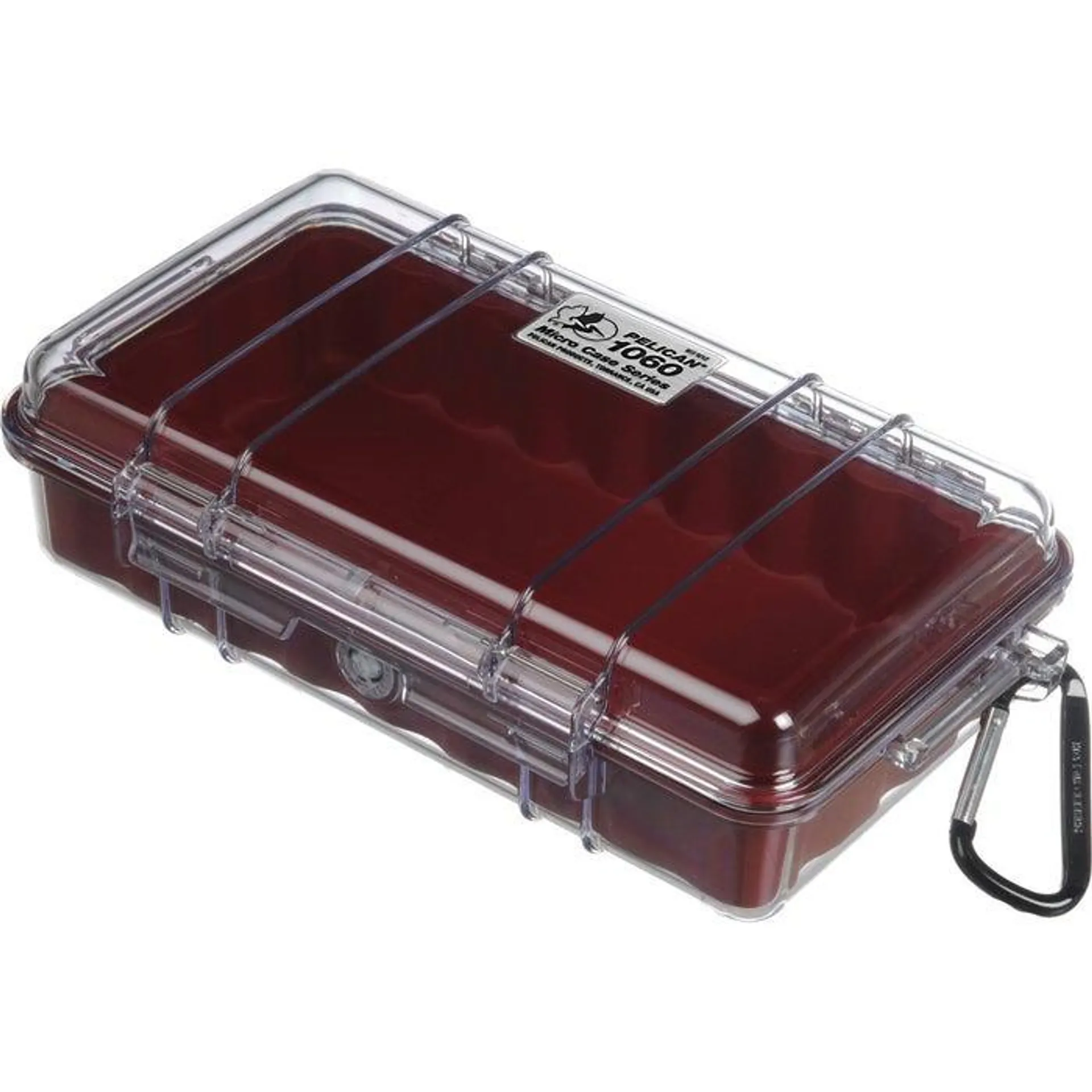 Pelican 1060 Micro Clear Case -RED