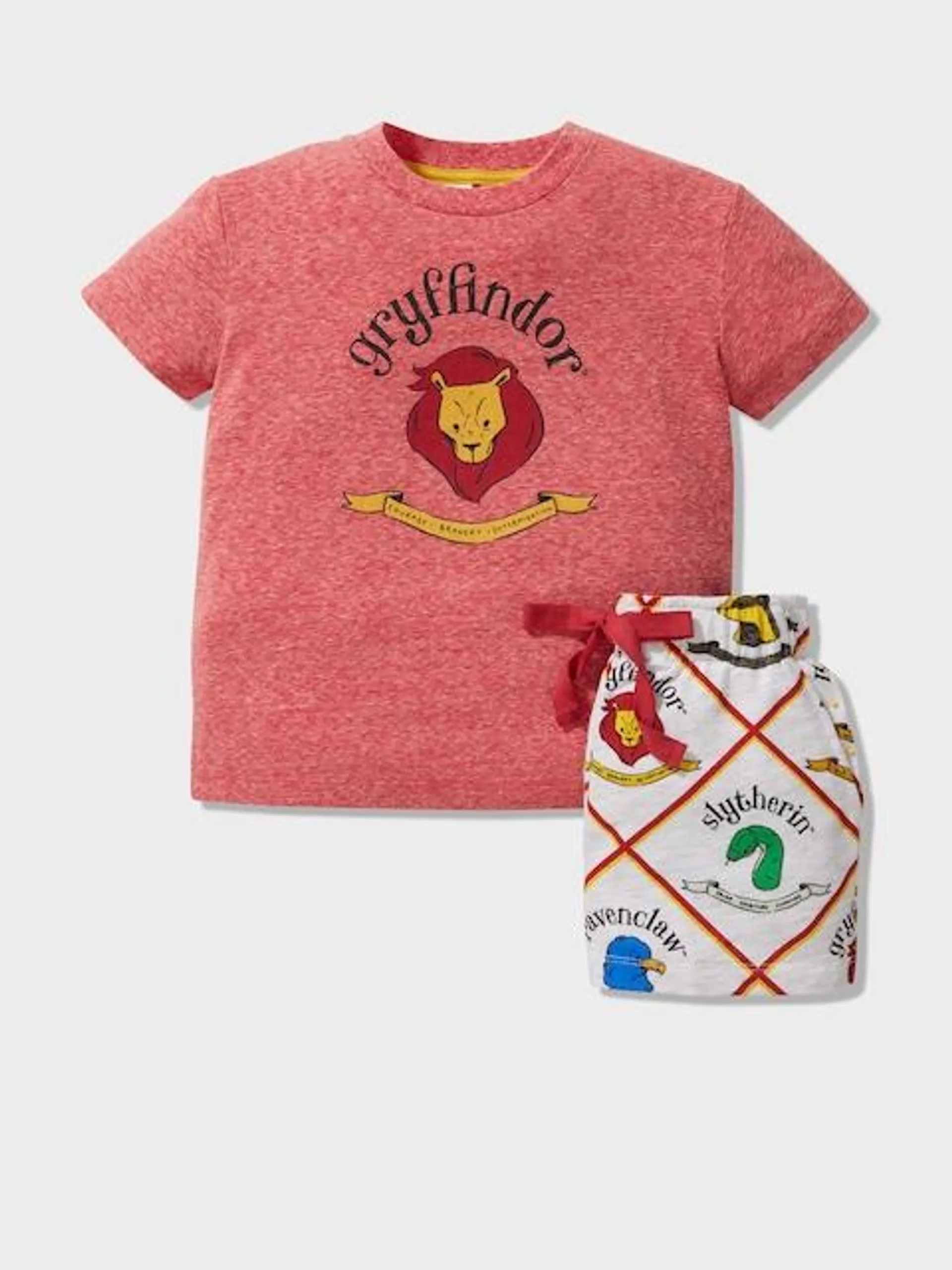 Jnr Kids Gryffindor Short Pj Set