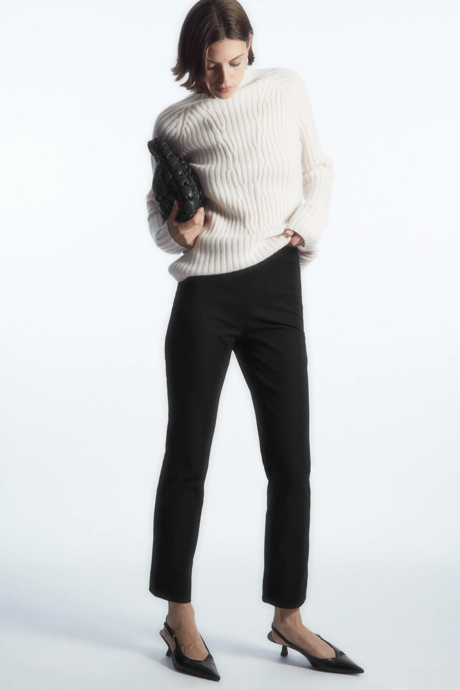 SLIM-FIT TAILORED PANTS