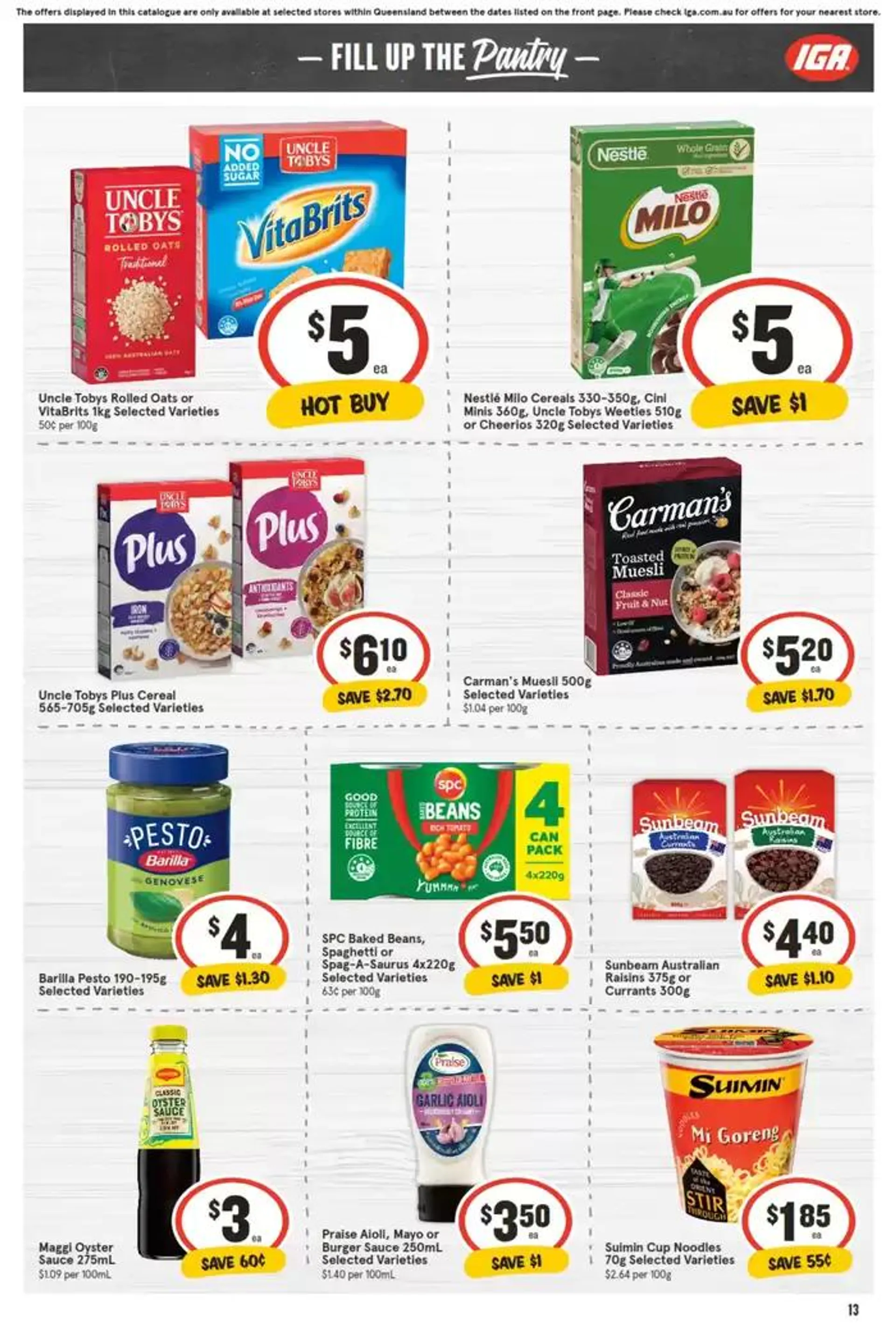 IGA - 1/2 Price - 02/10 - Catalogue valid from 2 October to 8 October 2024 - page 13