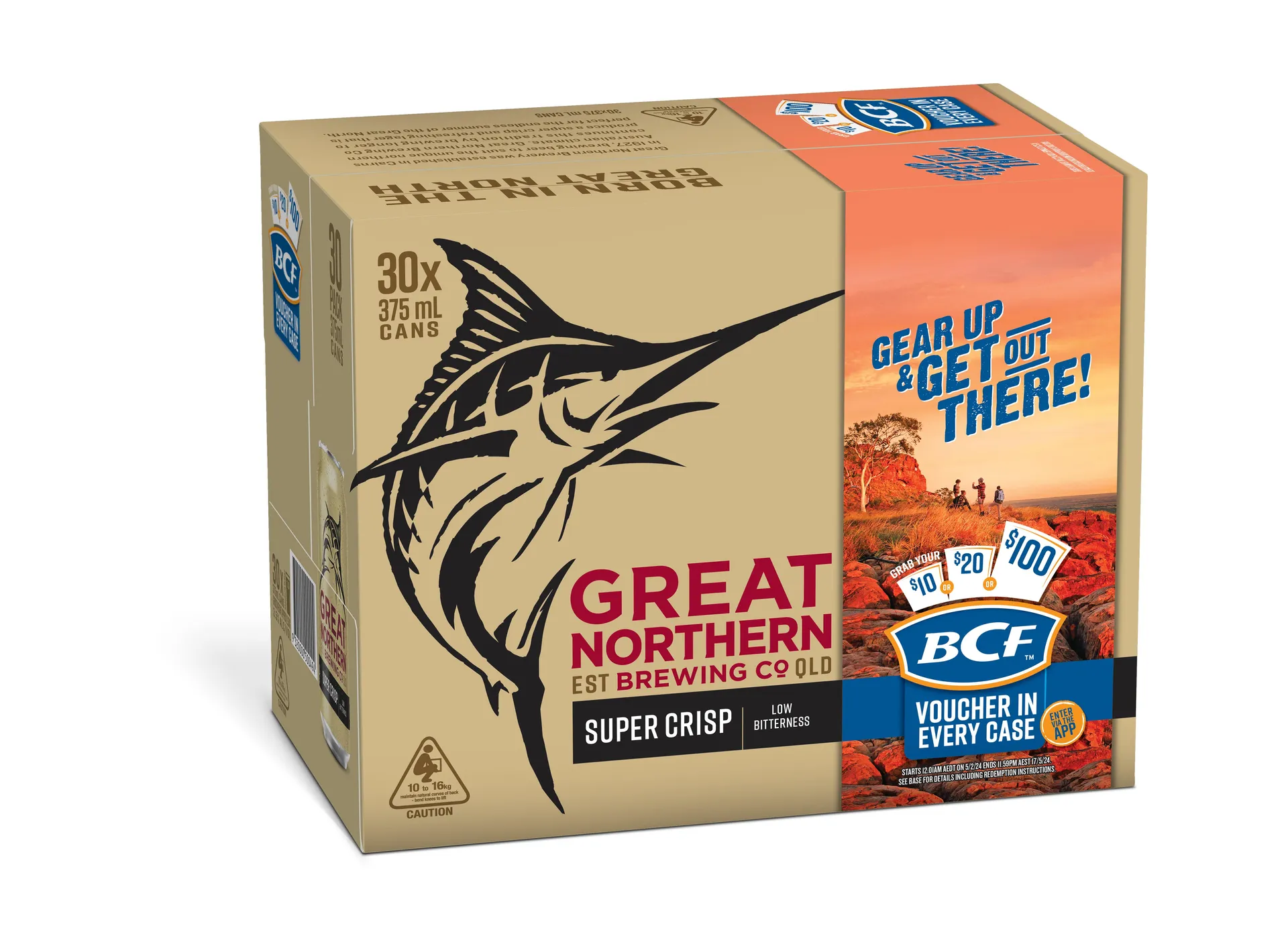 Great Northern Super Crisp 3.5% Can 30x375ML