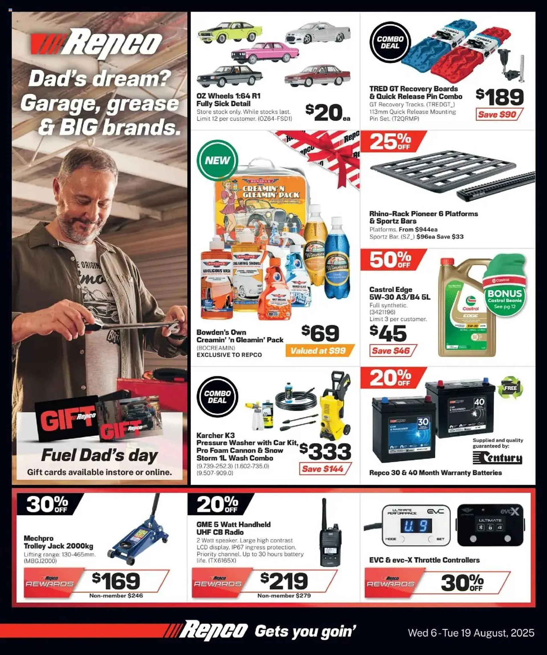 Repco catalogue - Catalogue valid from 6 August to 19 August 2025 - page 1