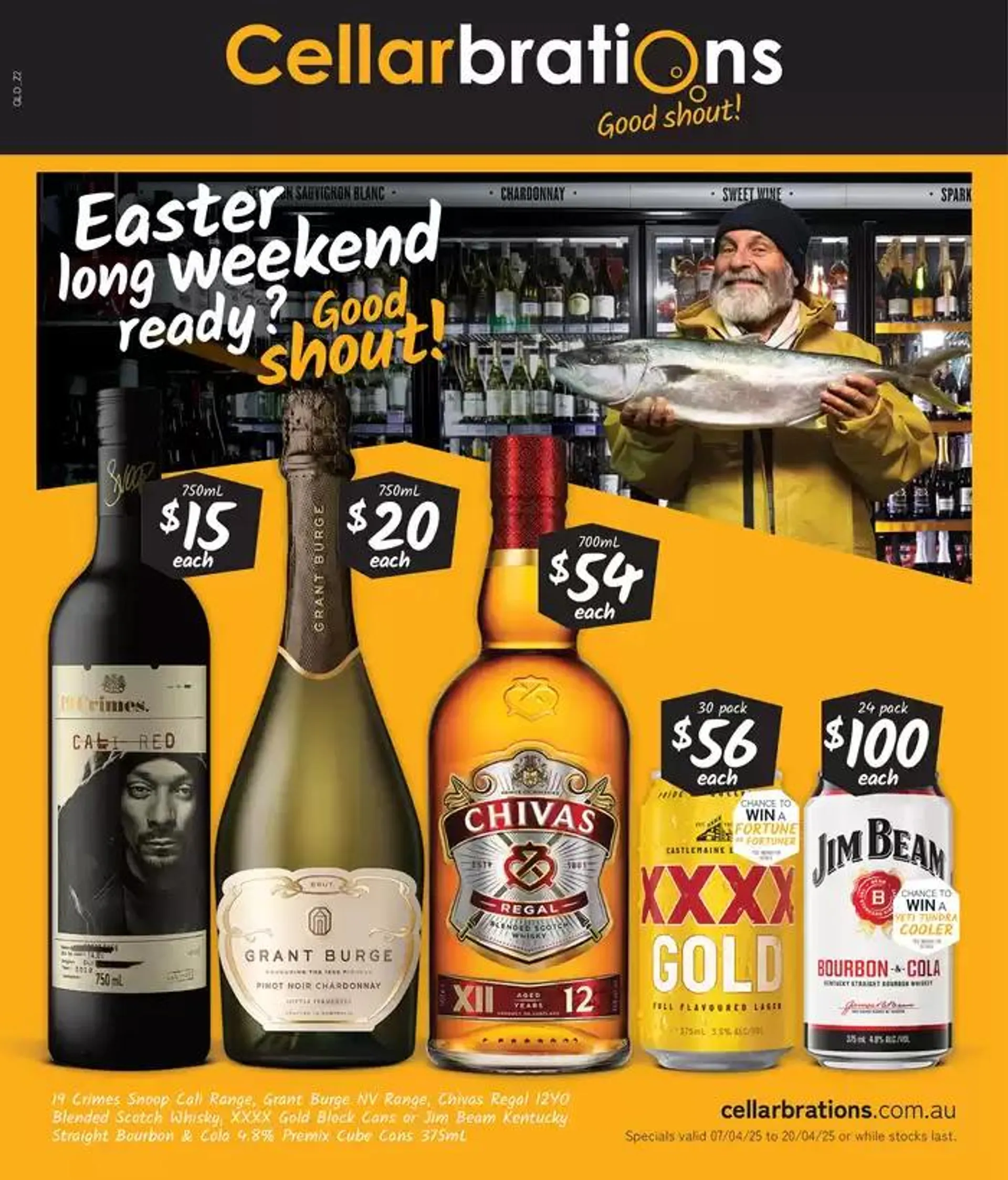 Easter long weekend ready? Good Shout! 07/04 - Catalogue valid from 7 April to 20 April 2025 - page 1