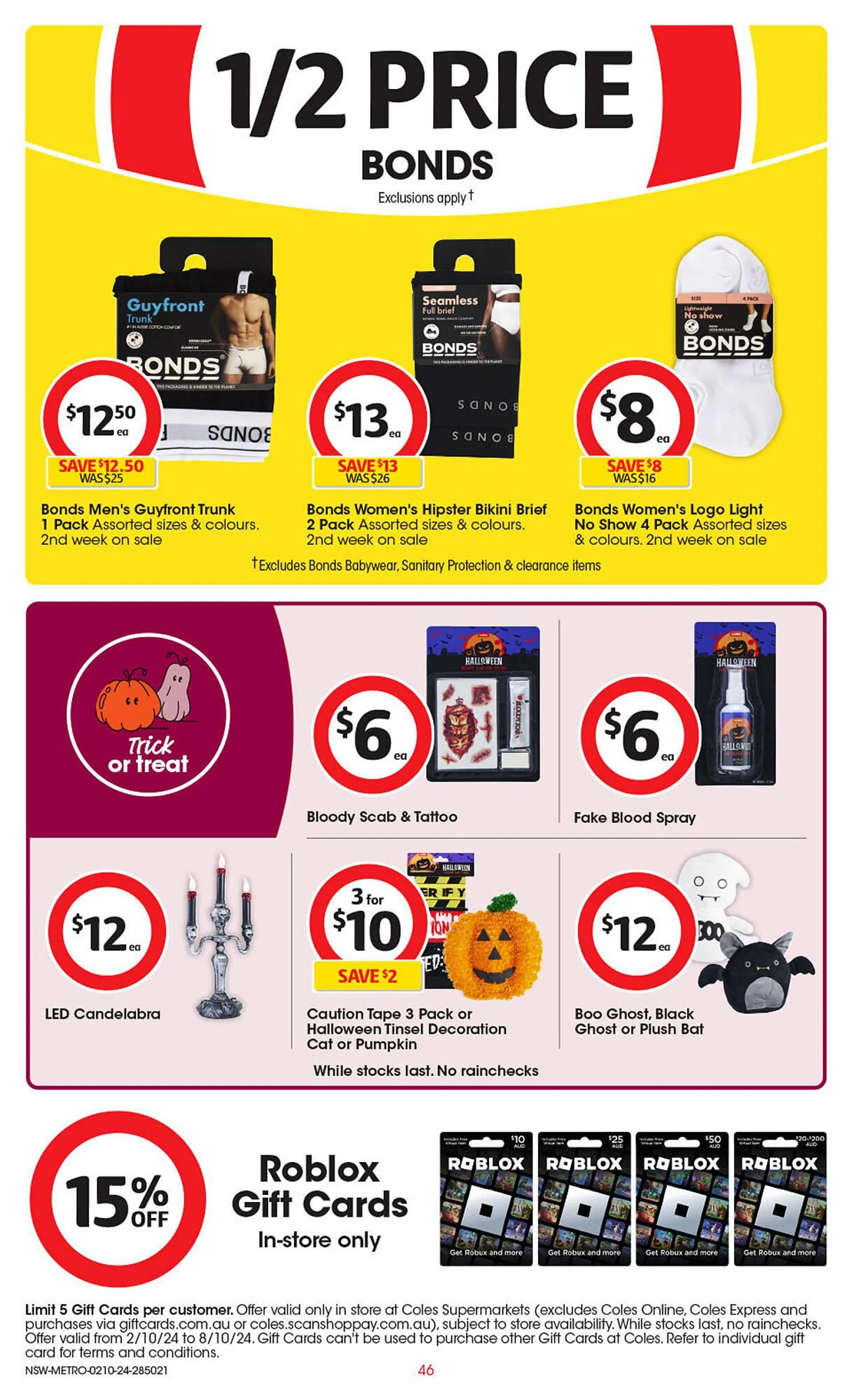 Coles catalogue - Catalogue valid from 2 October to 8 October 2024 - page 47