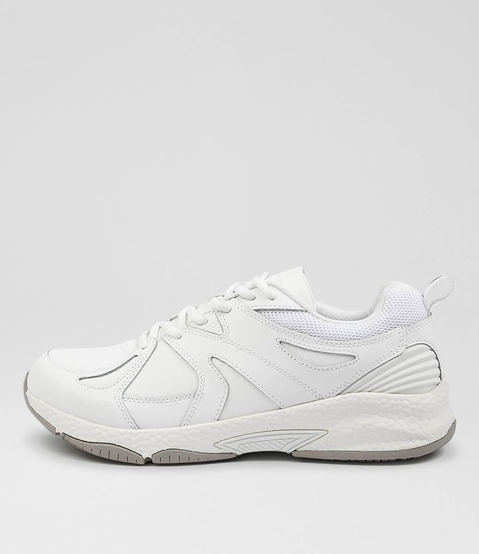 tempo snr white leather