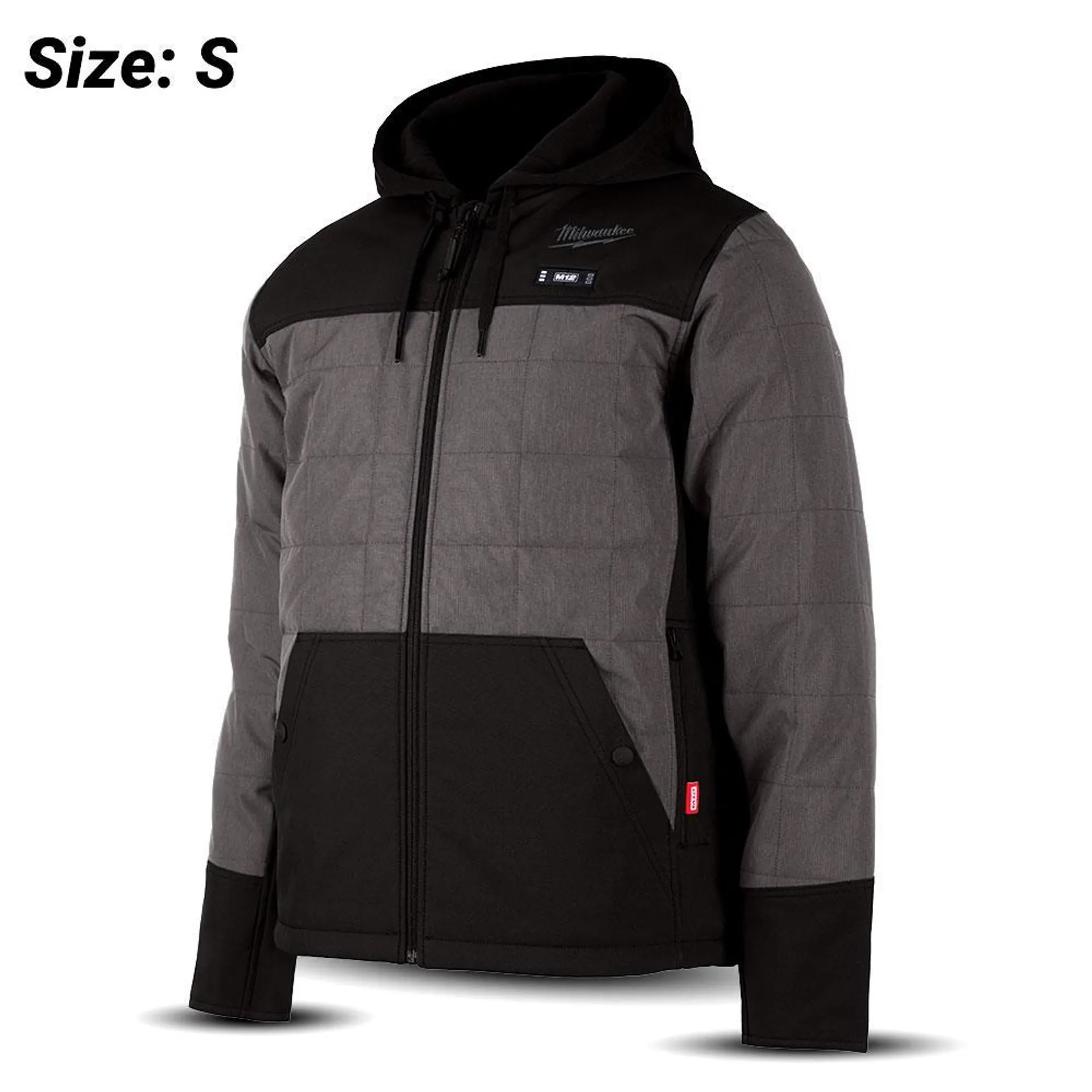 Milwaukee M12HPJGREY0S 12V Li-ion Cordless AXIS™ Grey Heated Jacket (SMALL) - Skin Only