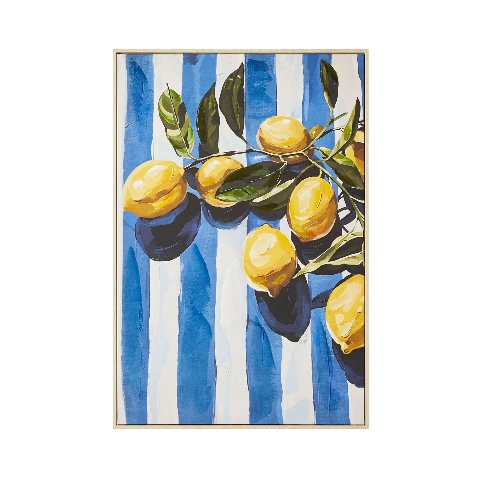 Lemon Pickings Framed Canvas Print 62.5x92.5cm