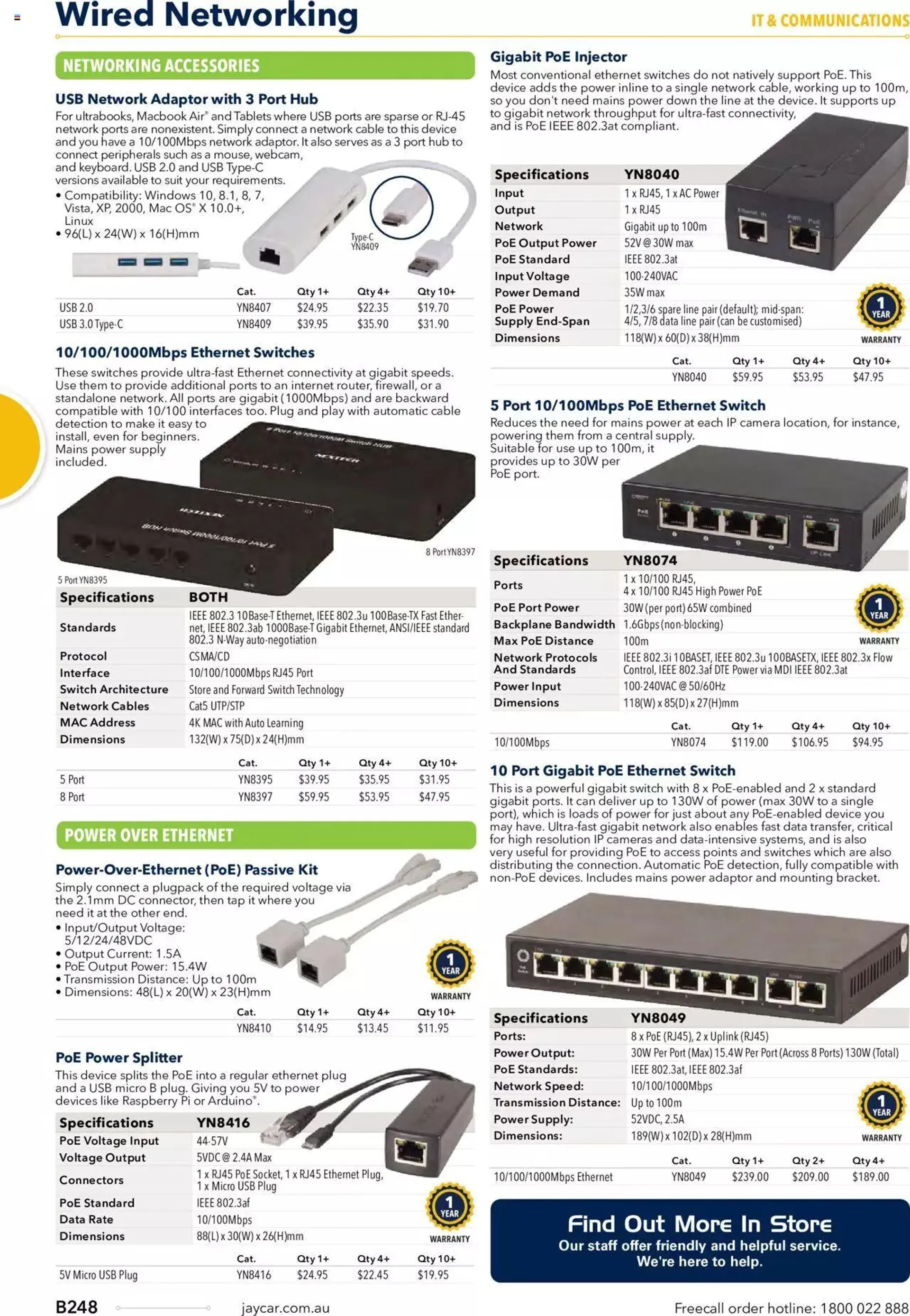 Jaycar Annual Engineering & Scientific Catalogue - Catalogue valid from 27 October to 31 December 2024 - page 248