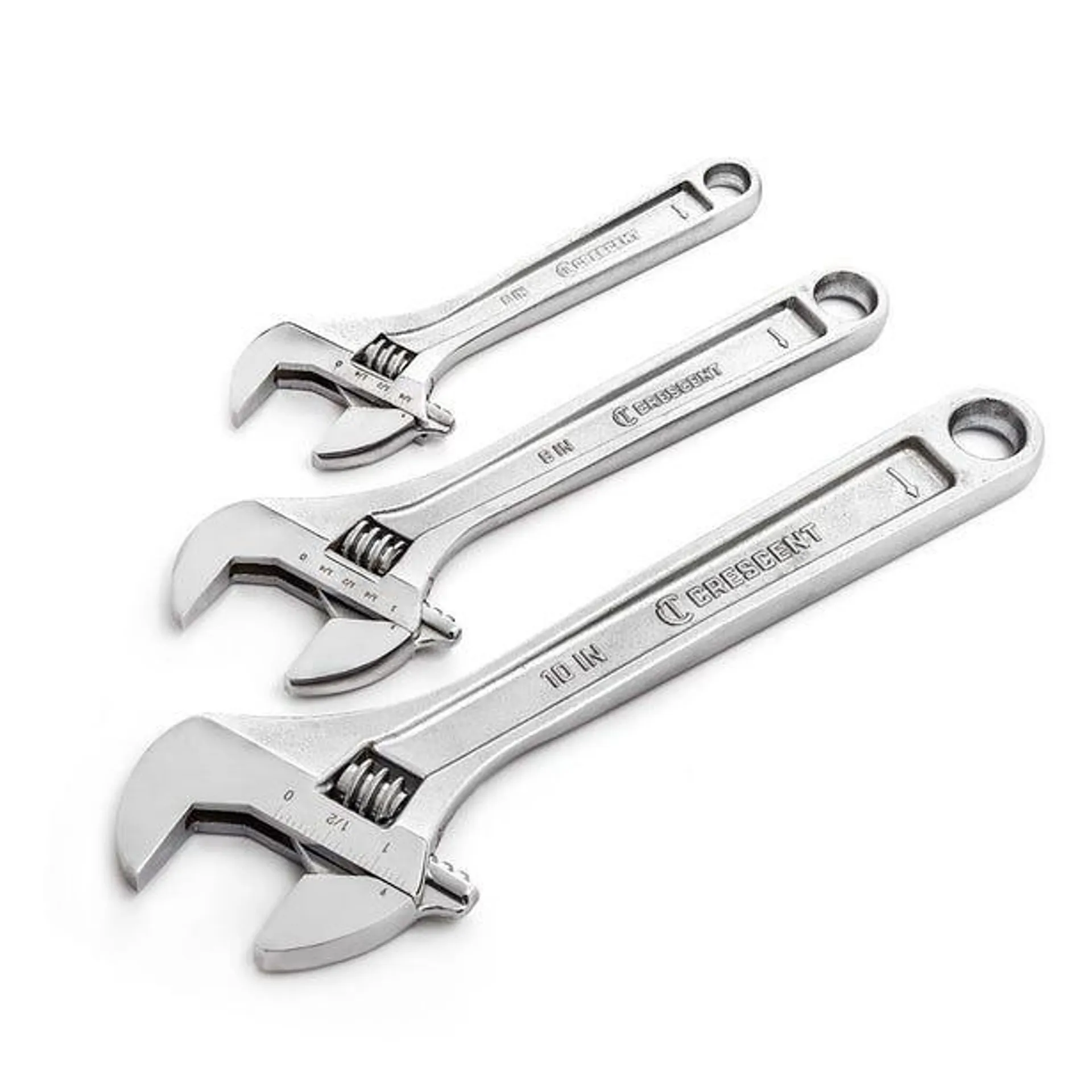 CRESCENT 6inch, 8inch & 10inch Adjustable Wrench Set - 3 Piece AC3PC