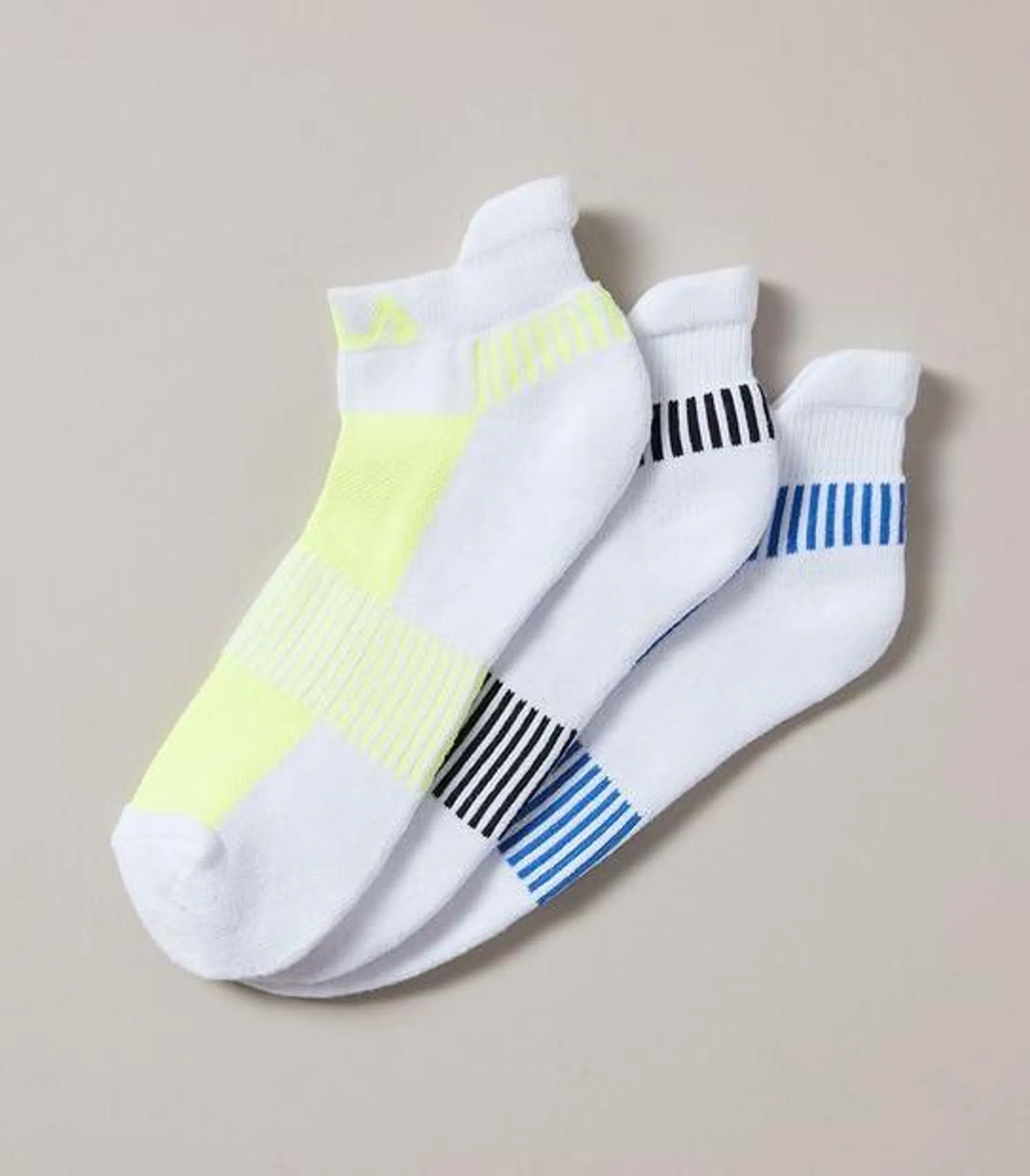 Fila 3 Pack Sports Heel Tab Socks