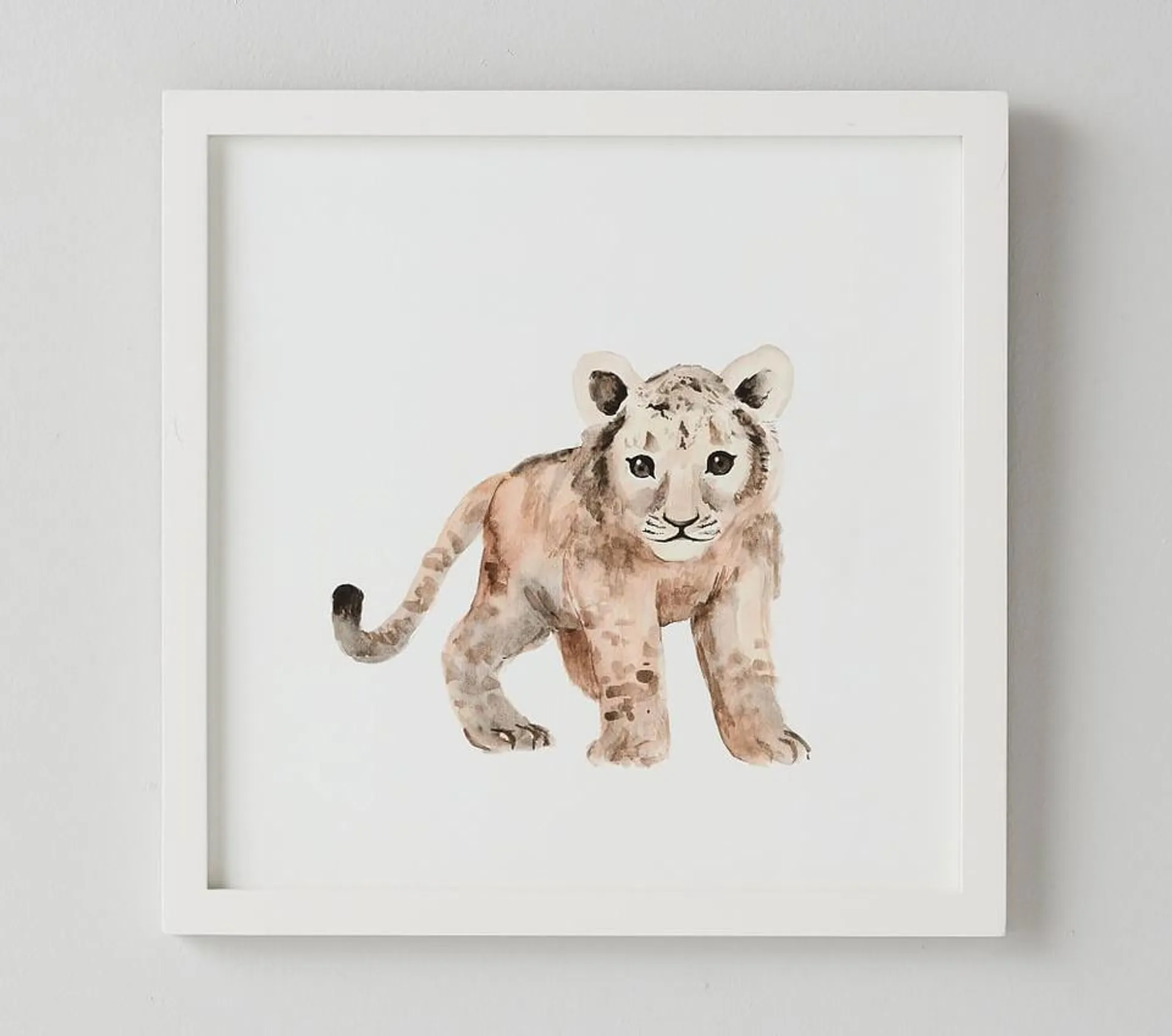 Lion Nursery Animal Framed Art