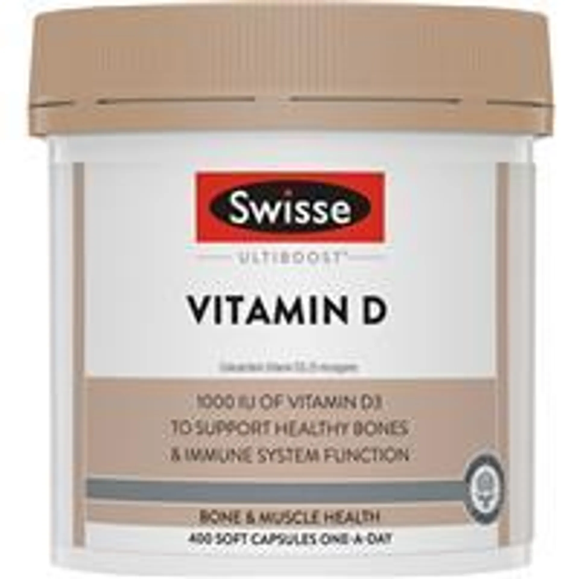 Swisse Ultiboost Vitamin D 400 Capsules