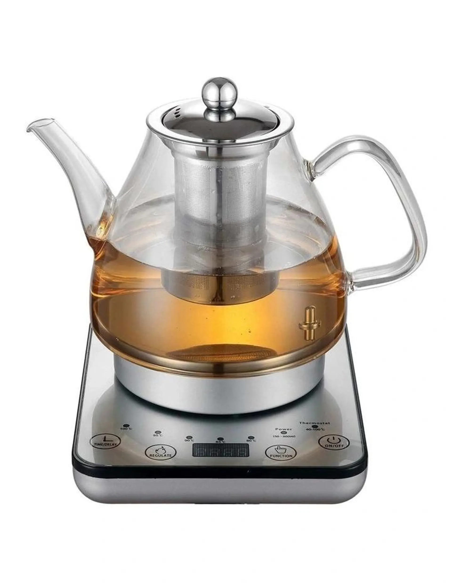 Digital Glass Kettle 1.2L with Electric Tea Pot & Infuser 800W