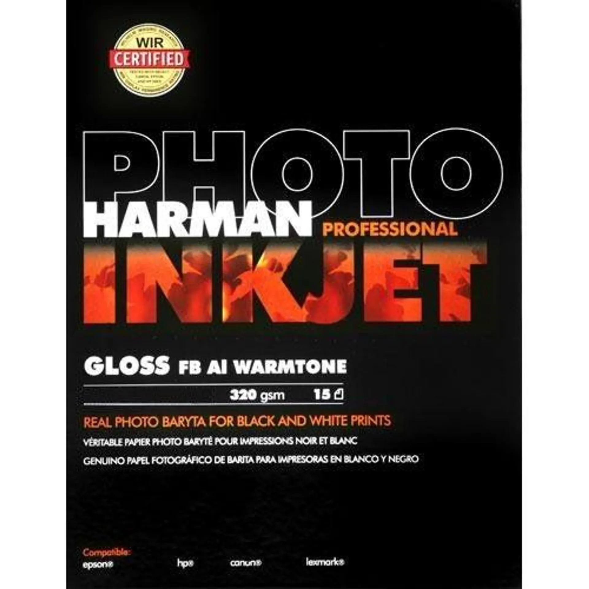 Harman Inkjet Gloss FB AL Warmtone A4 - 15 Sheets