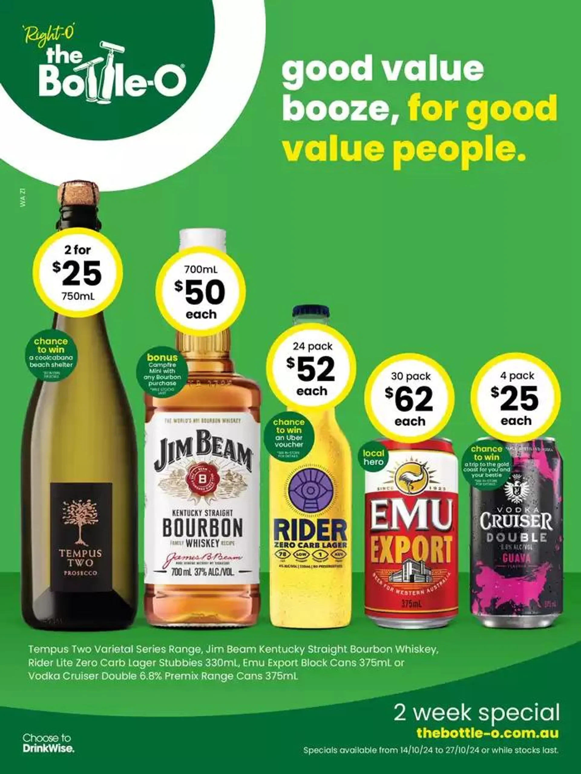 Good Value Booze, For Good Value People 14/10 - 1