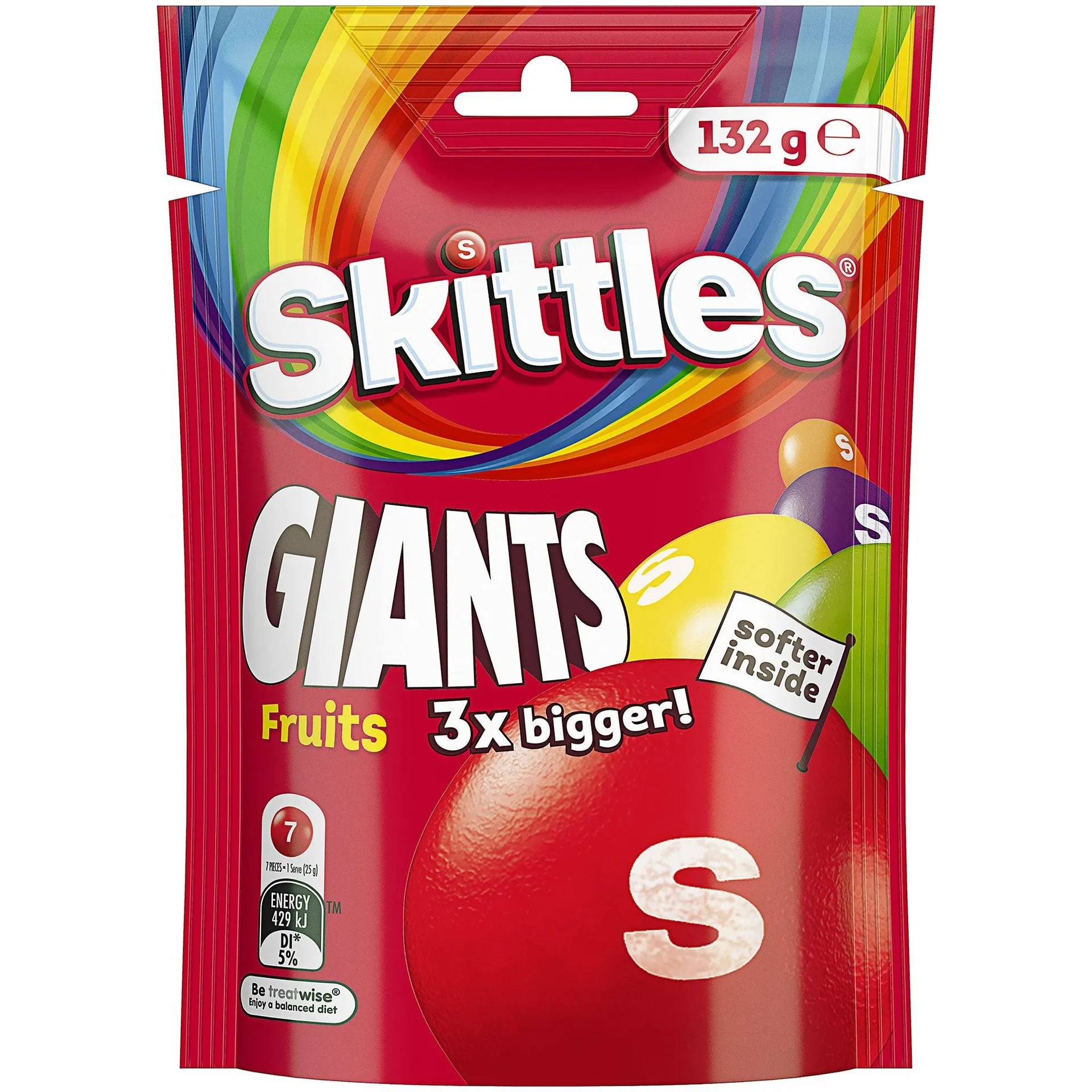 Skittles Giants Fruits 132g