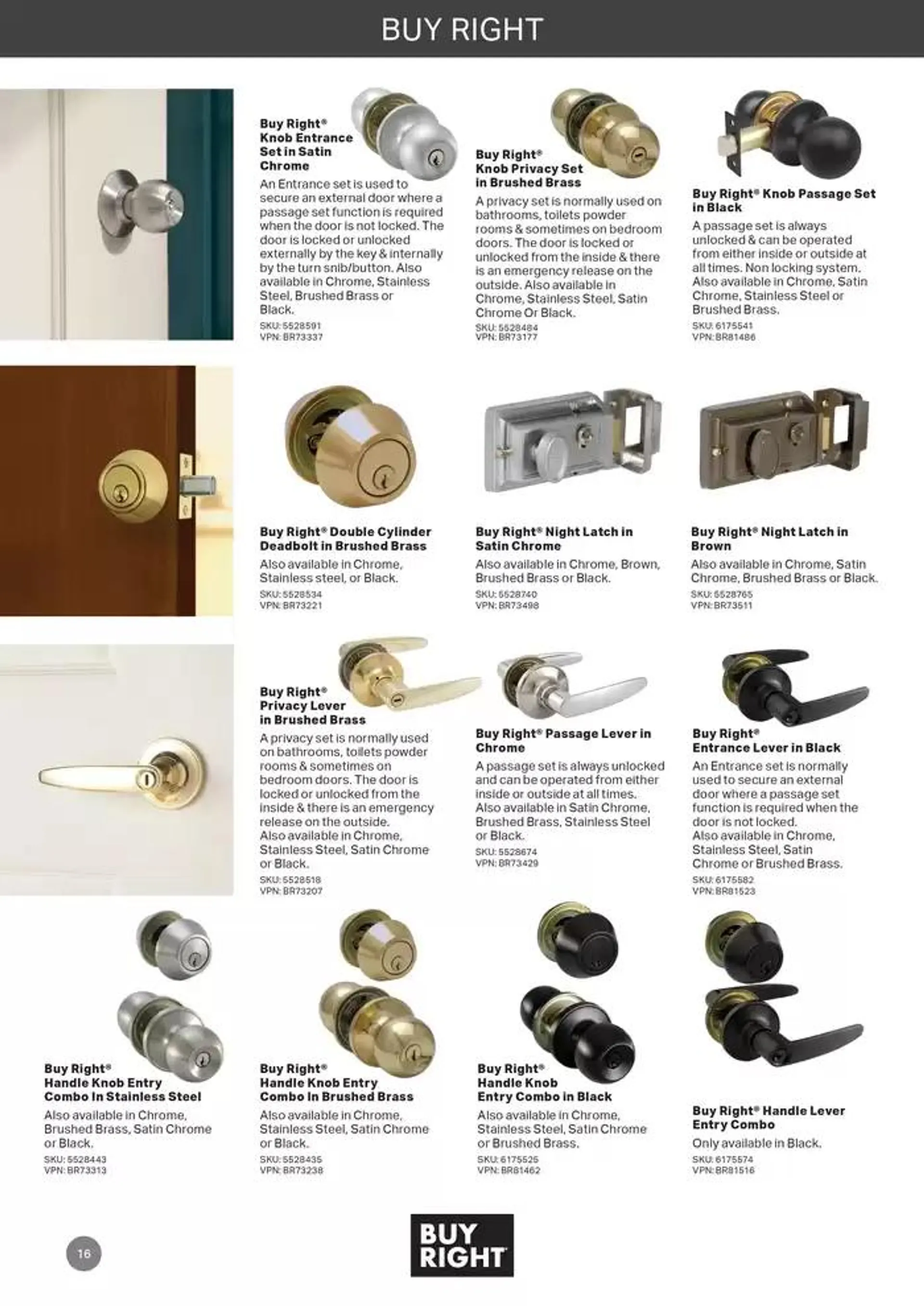 Door & Door Furniture Selection Guide 2024 - Catalogue valid from 6 November to 6 November 2025 - page 16